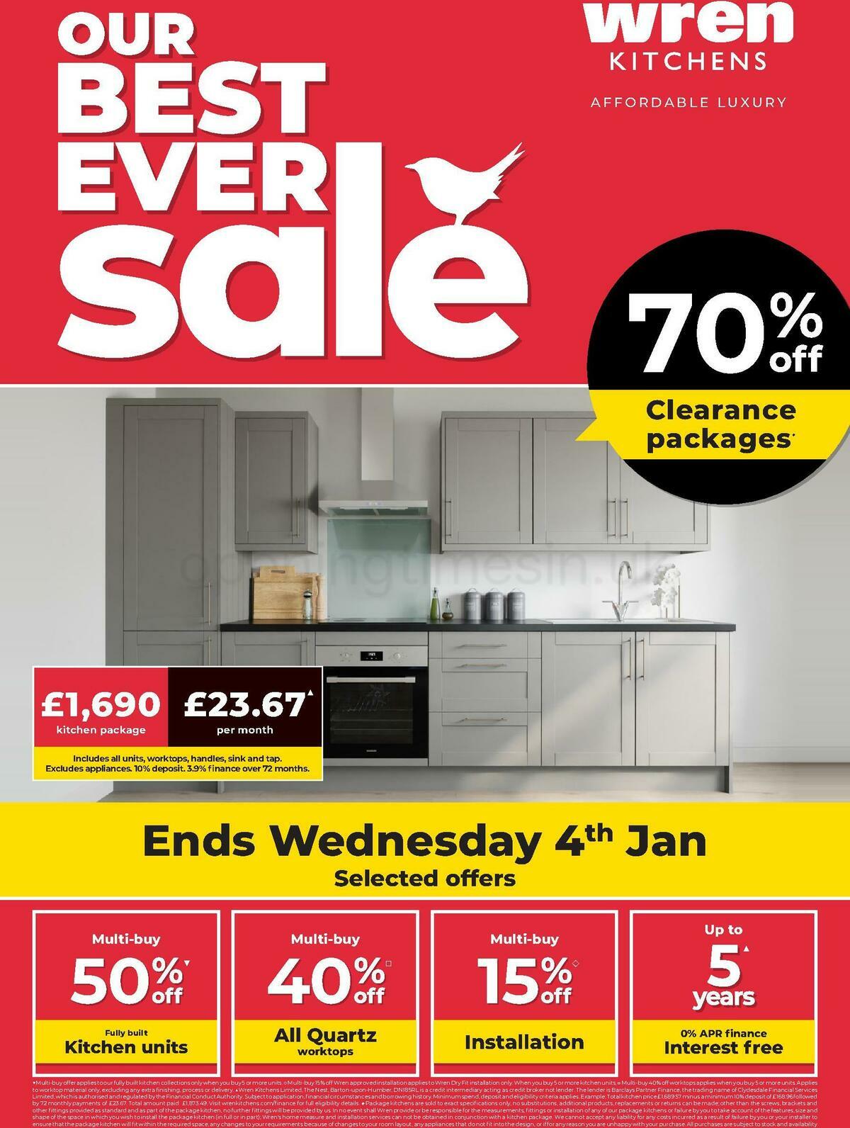 Wren Kitchens Offers from 5 December
