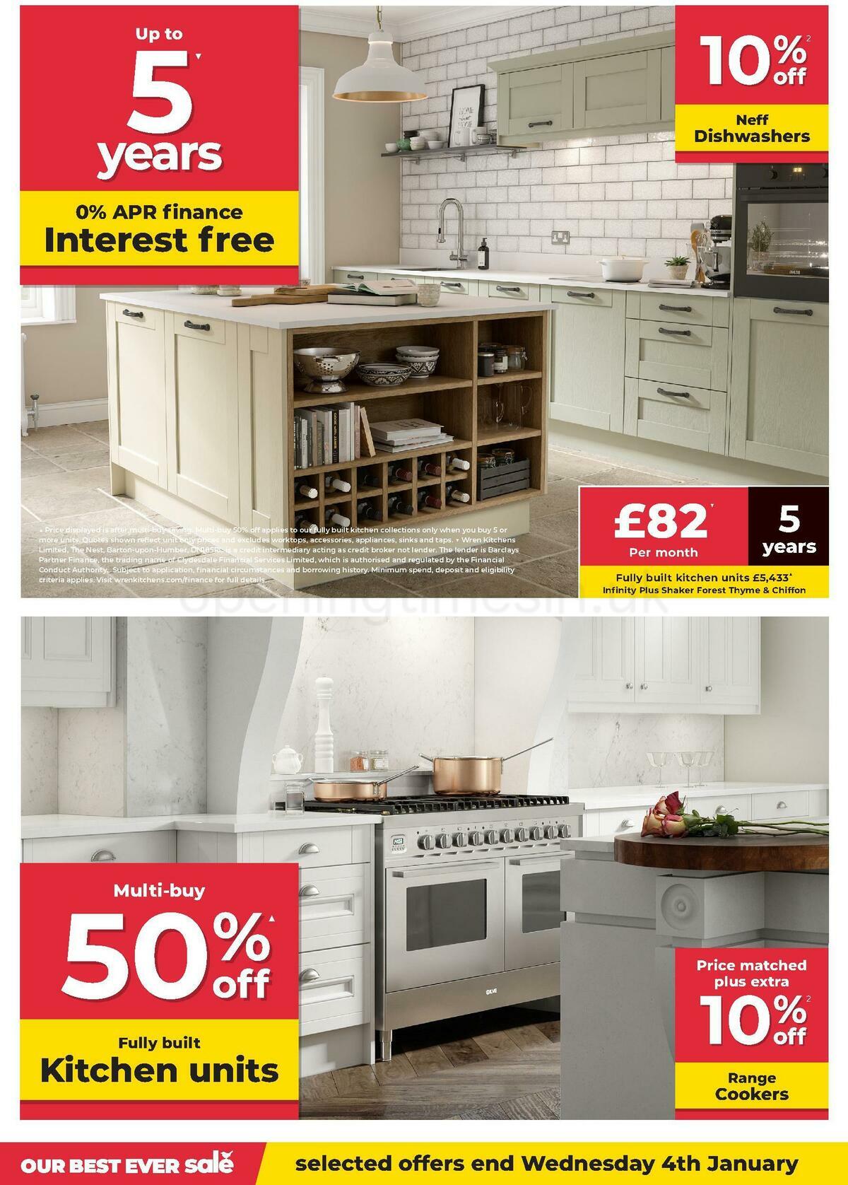 Wren Kitchens Offers from 5 December