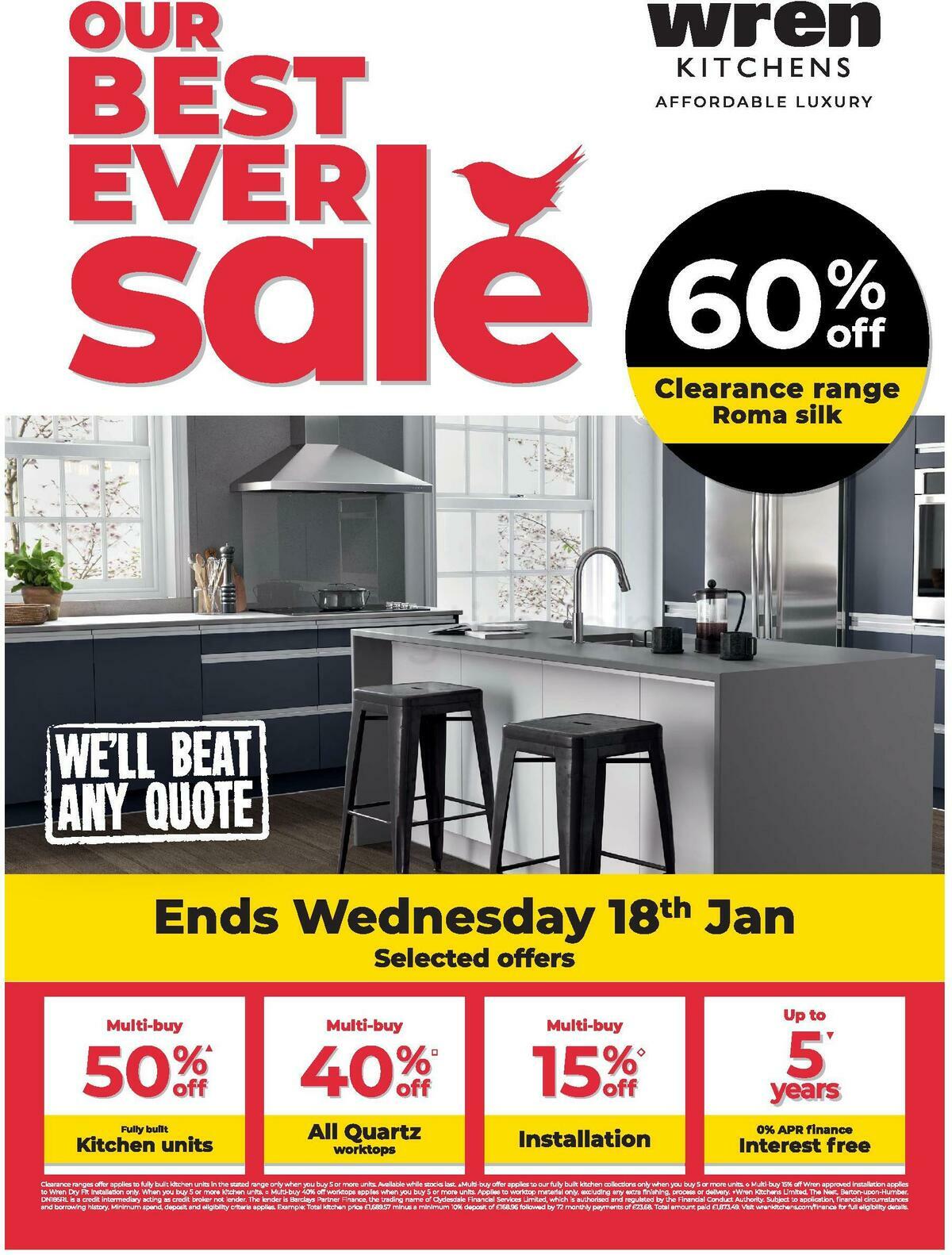 Wren Kitchens Offers from 5 January