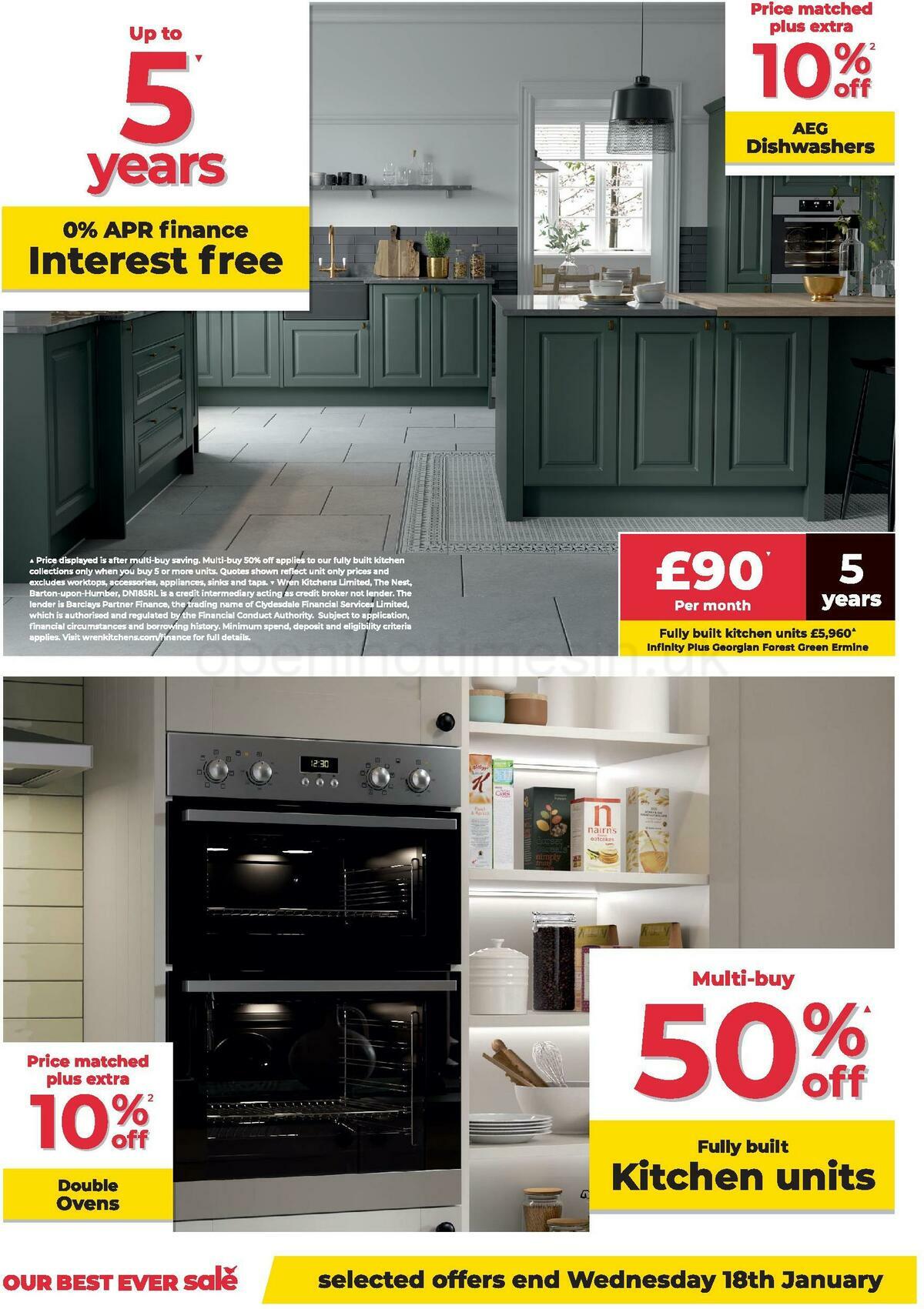 Wren Kitchens Offers from 5 January
