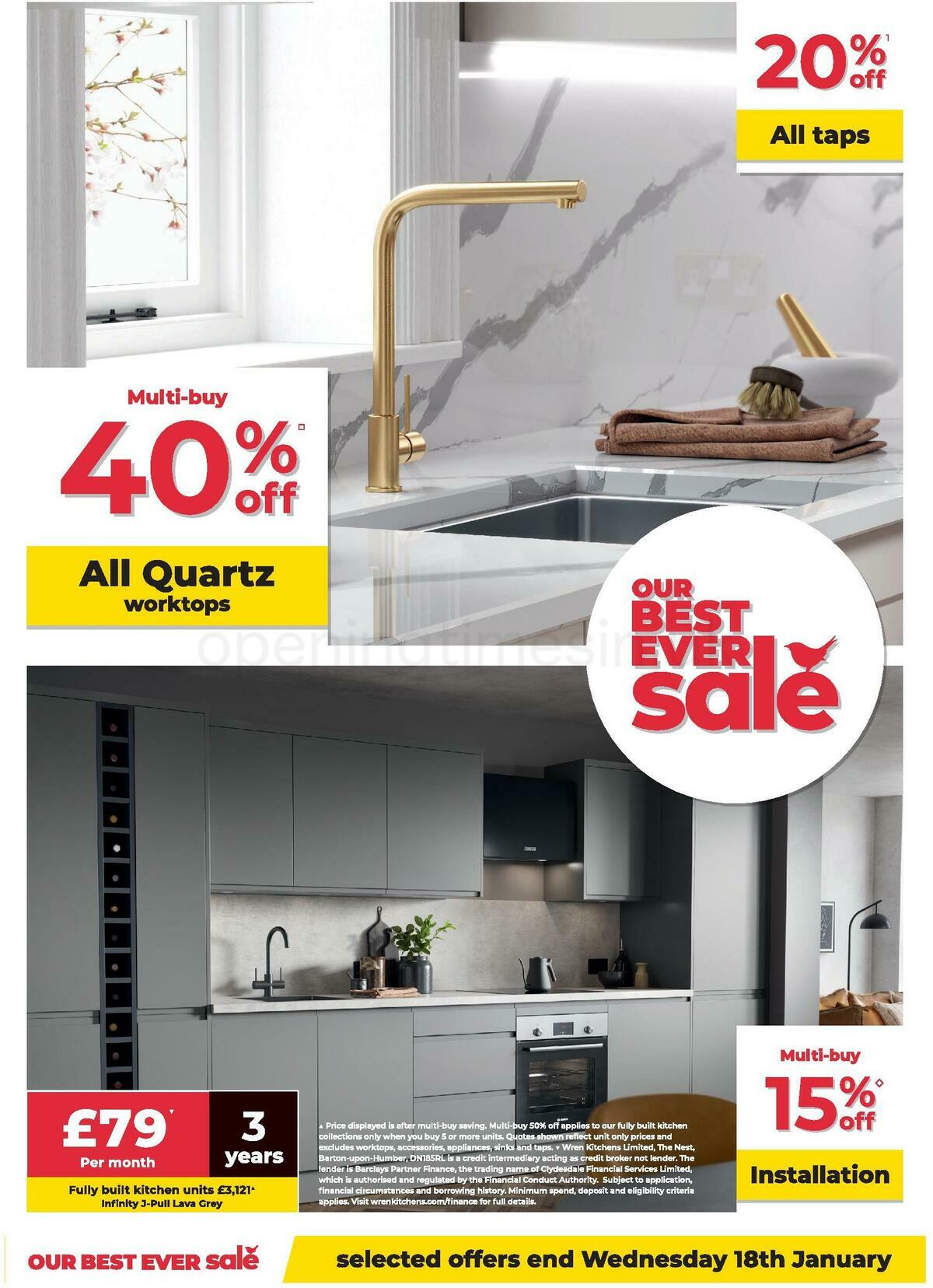Wren Kitchens Offers from 5 January