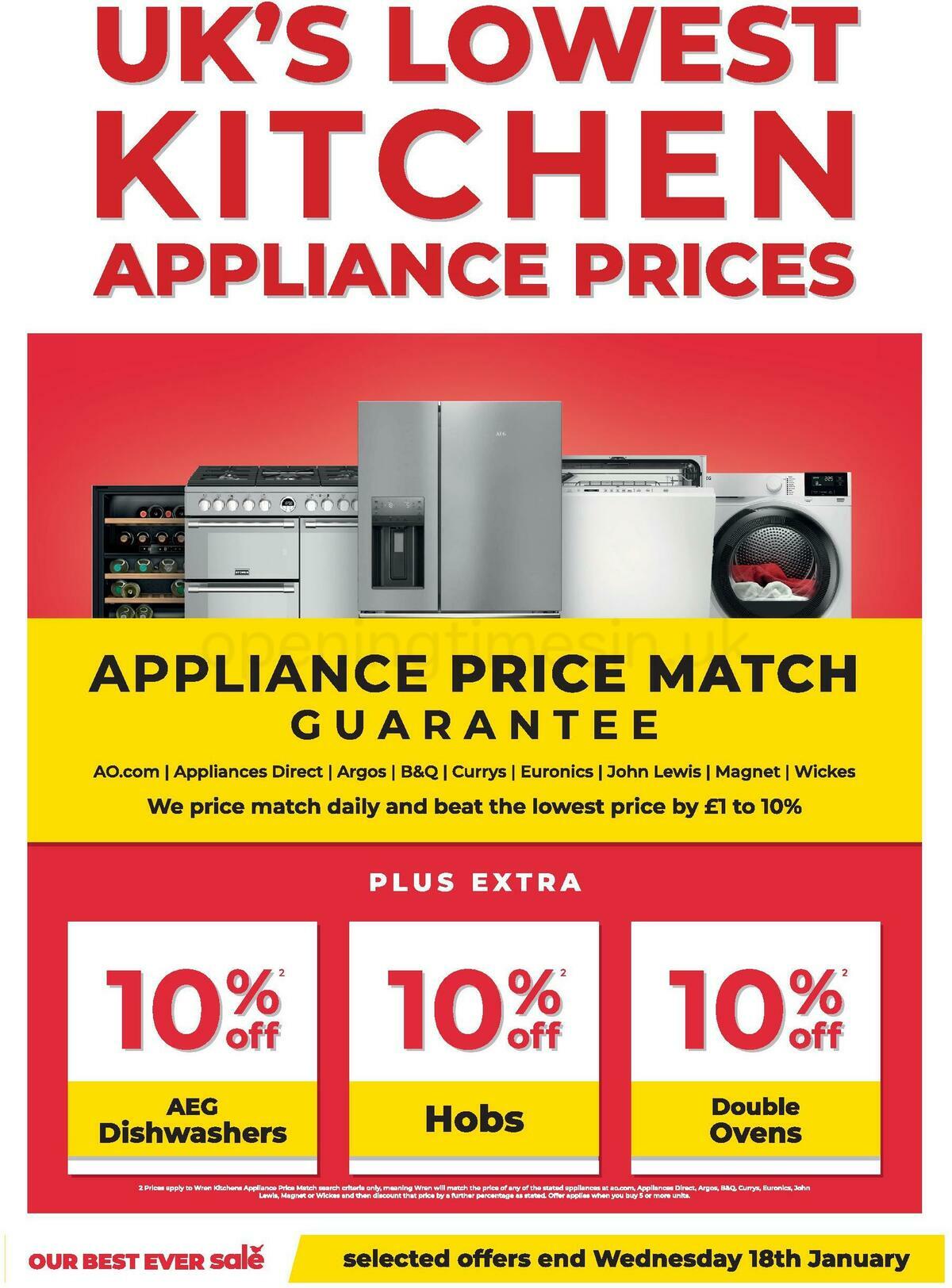 Wren Kitchens Offers from 5 January