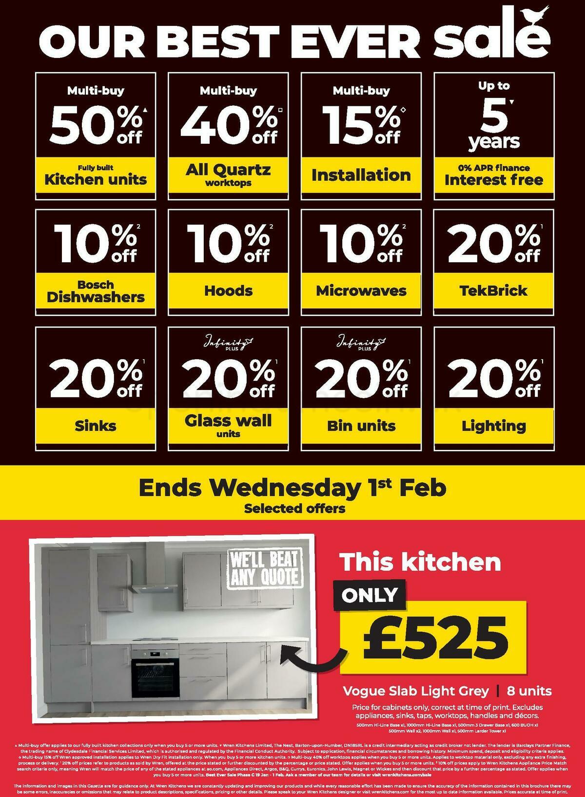Wren Kitchens Offers from 19 January