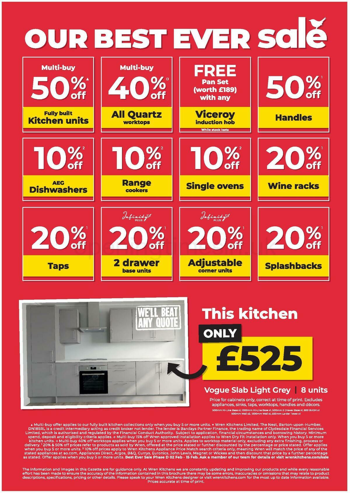 Wren Kitchens Offers from 2 February