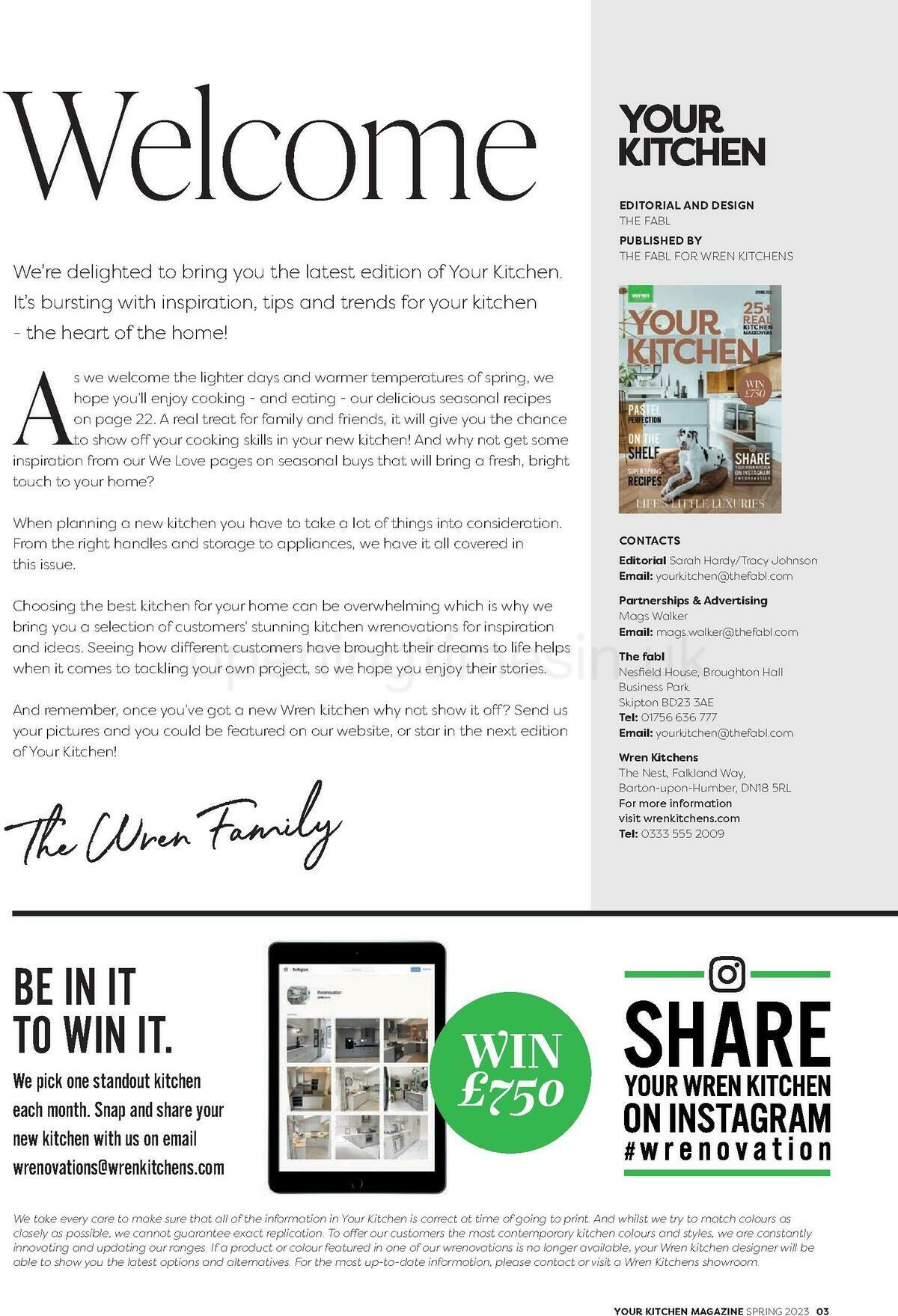 Wren Kitchens Magazine Spring Offers from 15 April