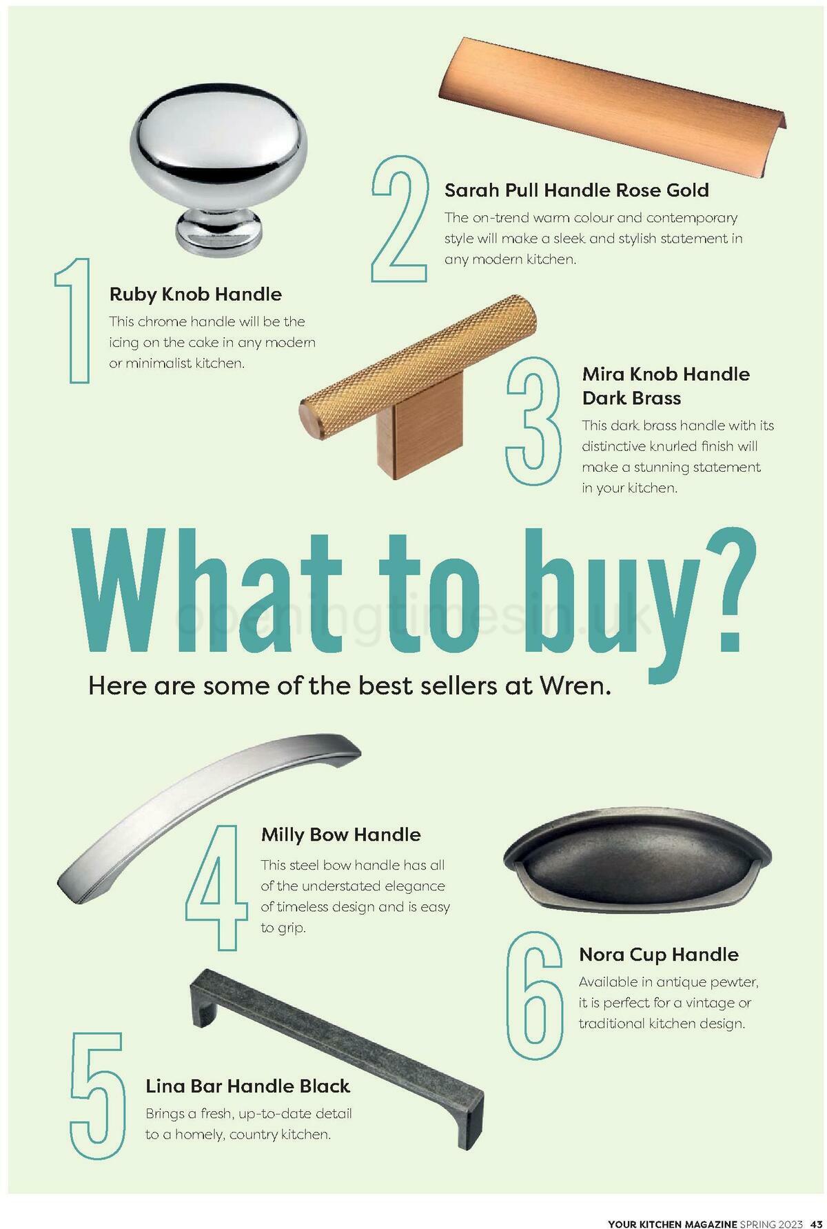 Wren Kitchens Magazine Spring Offers from 15 April