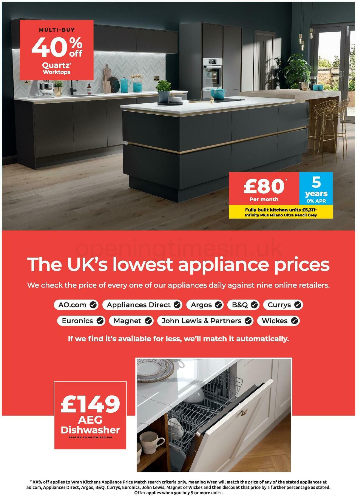Wren Kitchens Offers from 18 May