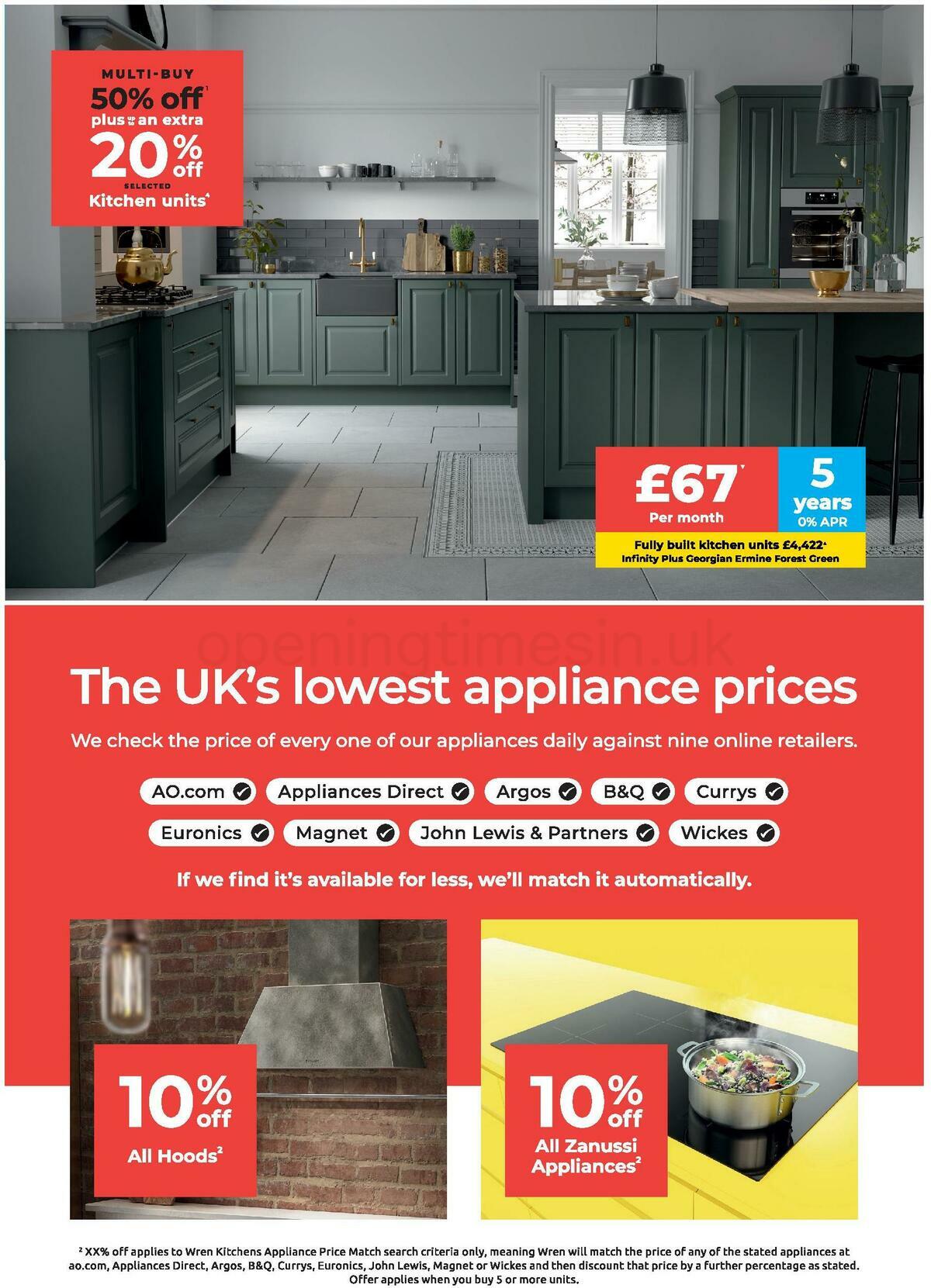 Wren Kitchens Offers from 1 June