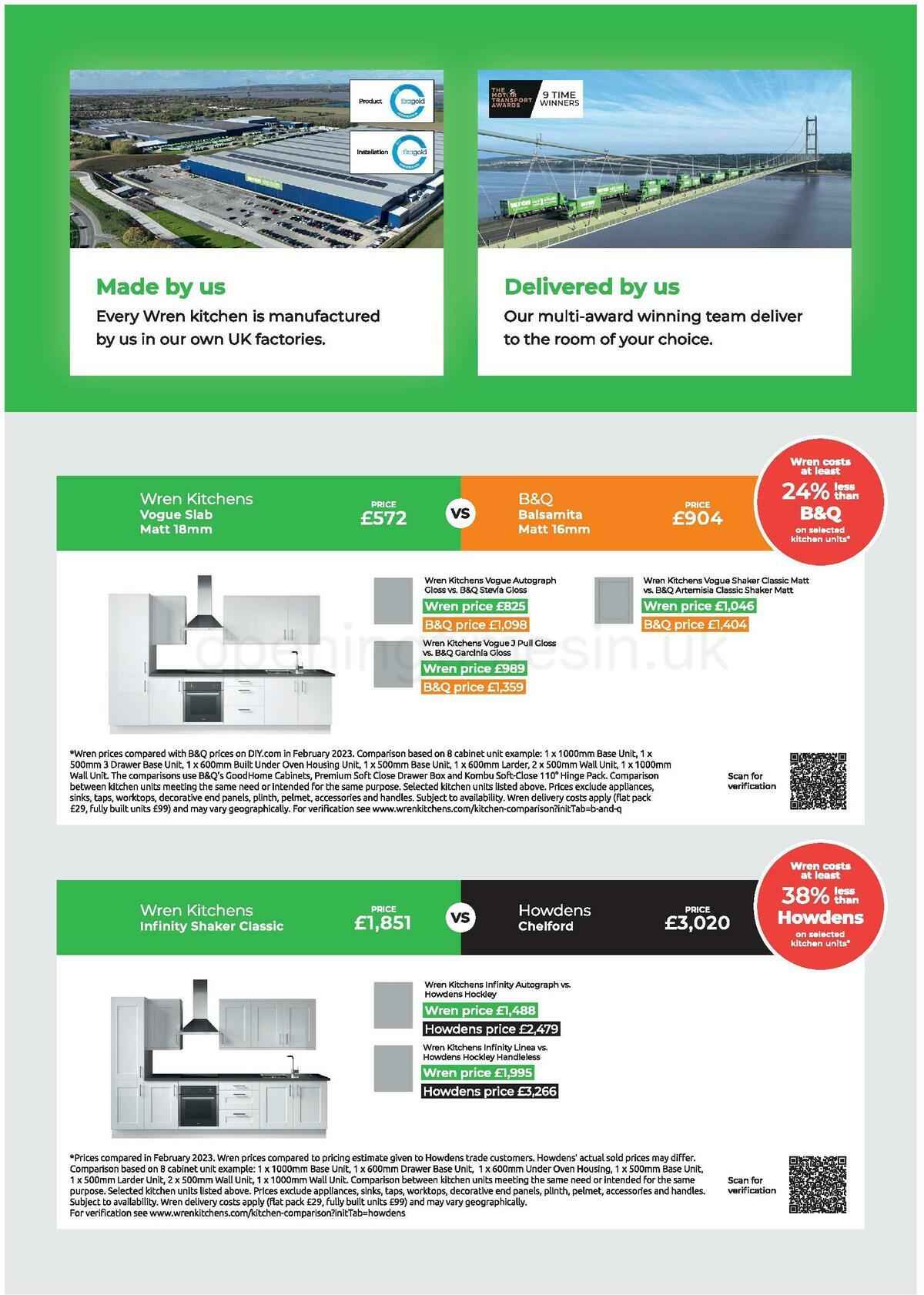 Wren Kitchens Offers from 1 June