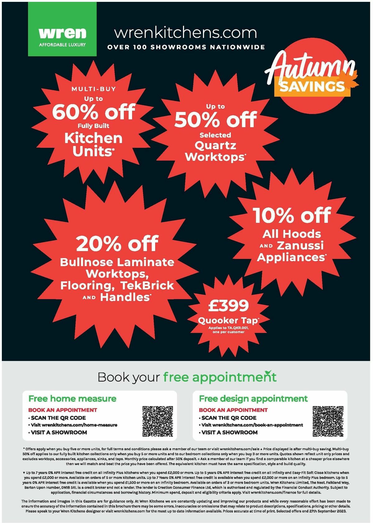 Wren Kitchens Offers from 13 September