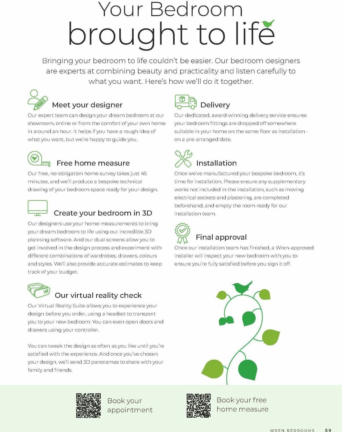 Wren Kitchens Bedroom Brochure October Offers from 10 October