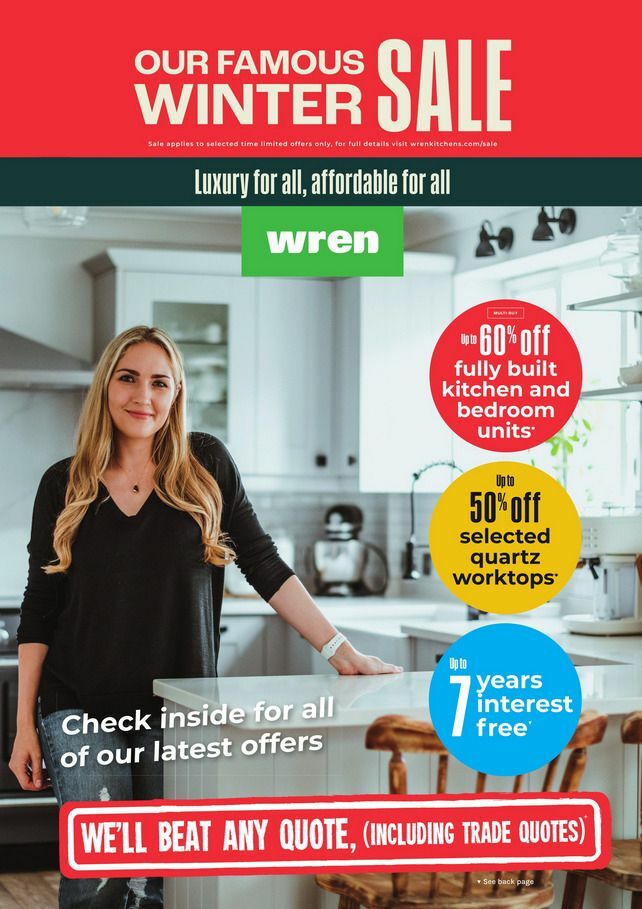 Wren Kitchens Offers from 4 December