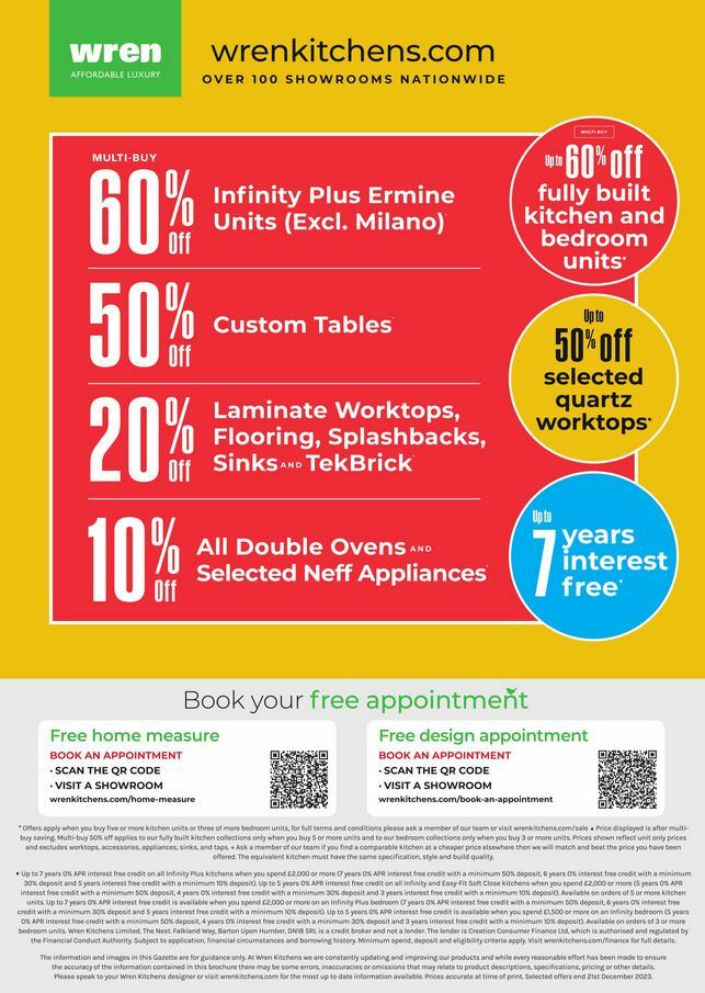 Wren Kitchens Offers from 4 December