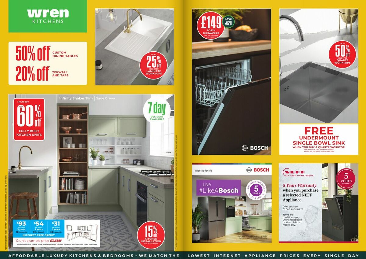 Wren Kitchens Offers from 7 May