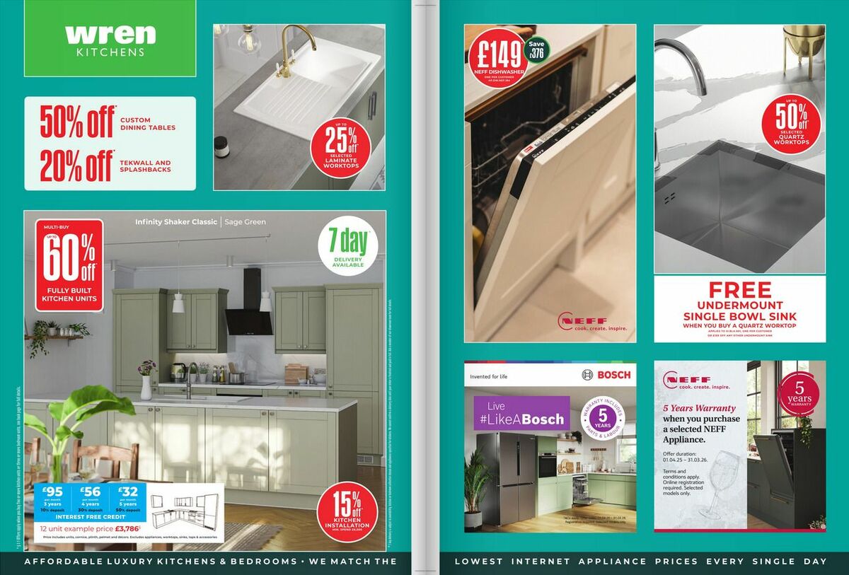 Wren Kitchens Offers from 3 June
