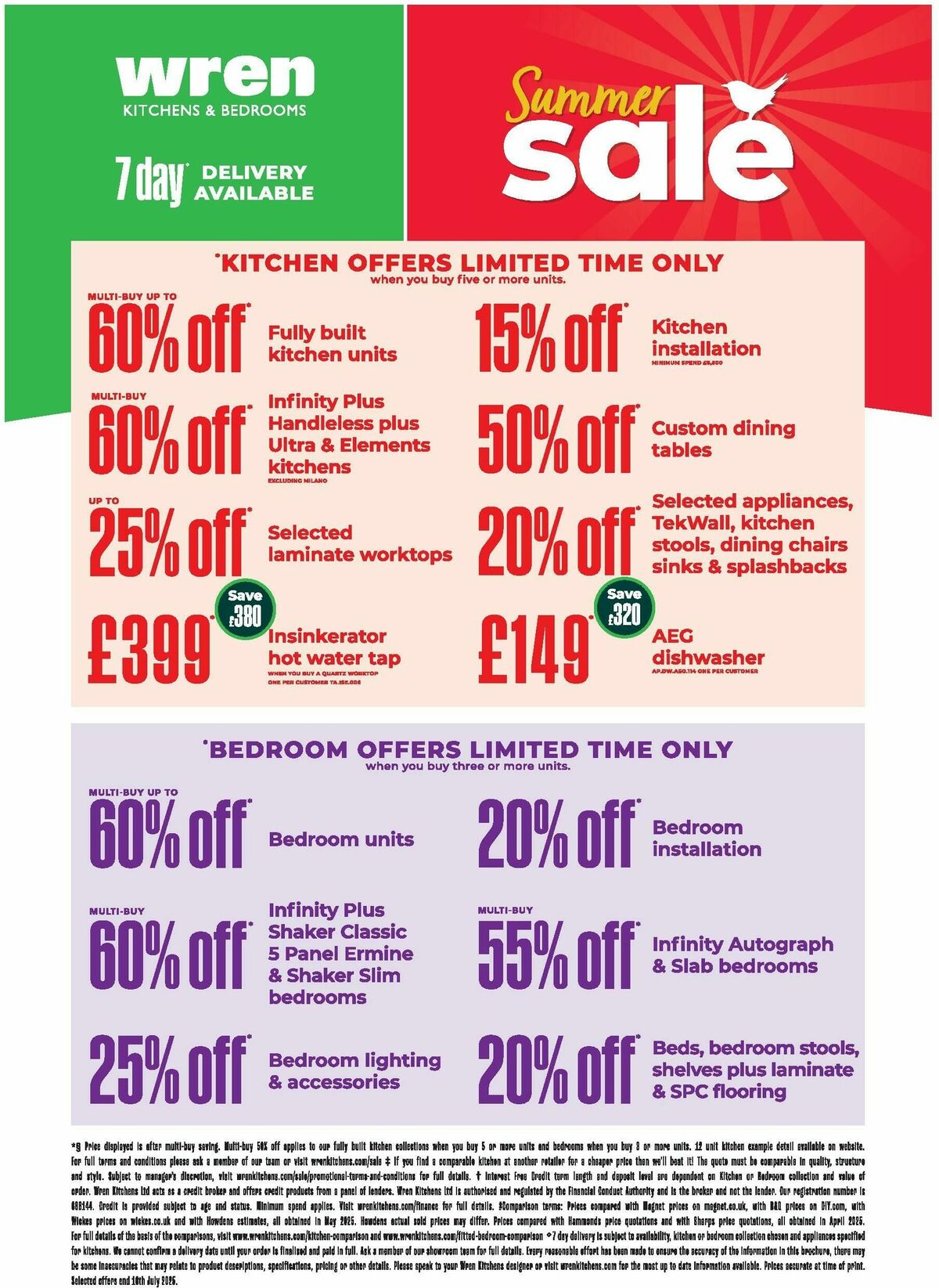 Wren Kitchens Offers from 2 July