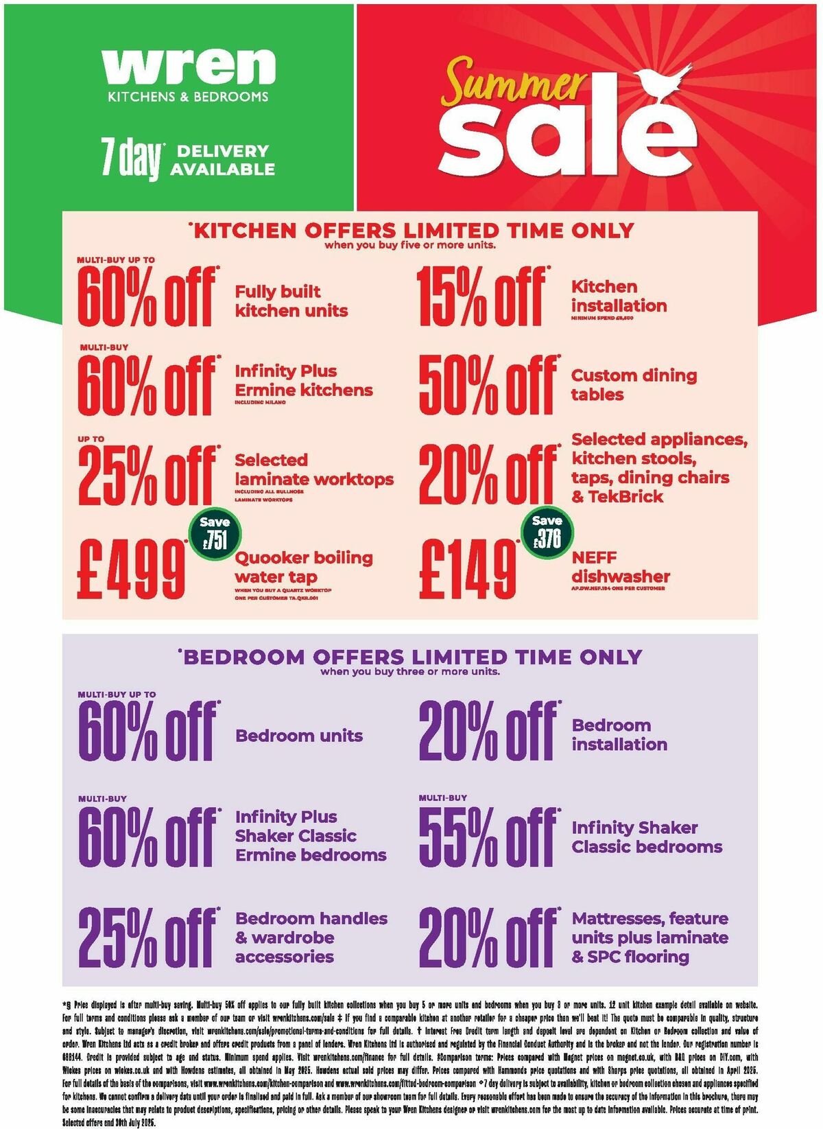 Wren Kitchens Offers from 16 July