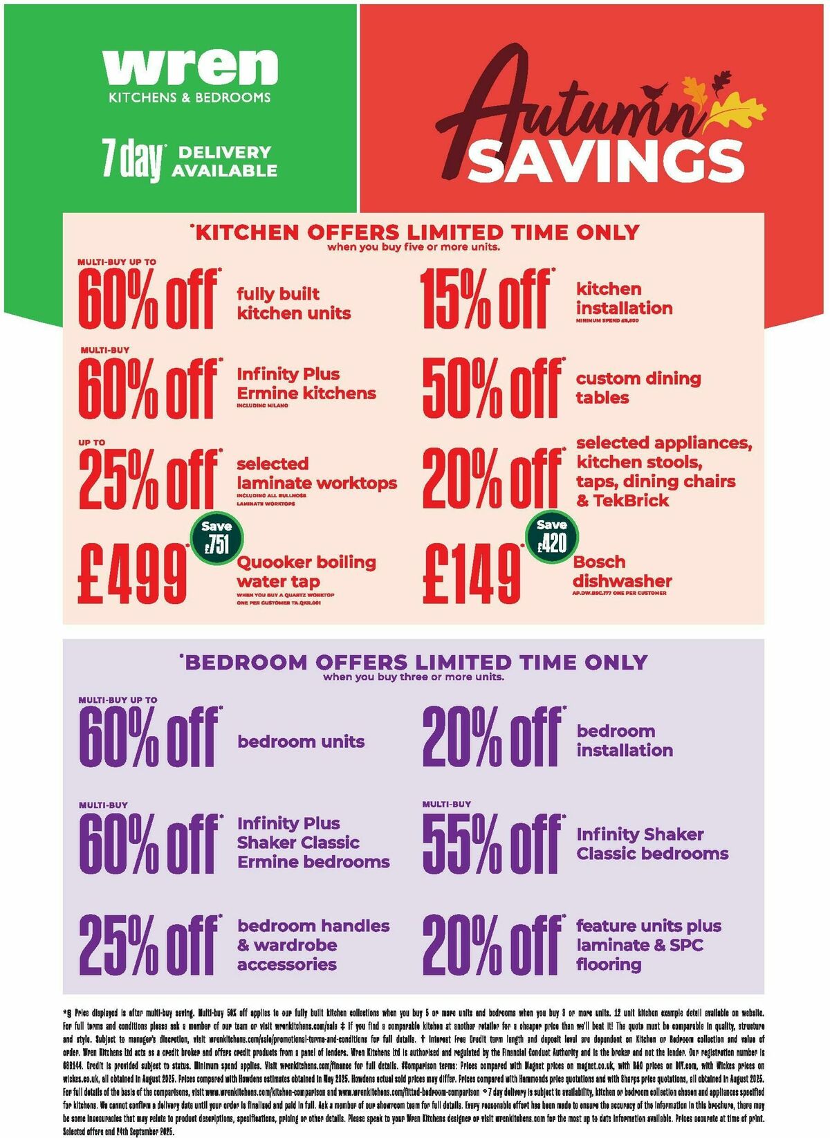 Wren Kitchens Offers from 10 September