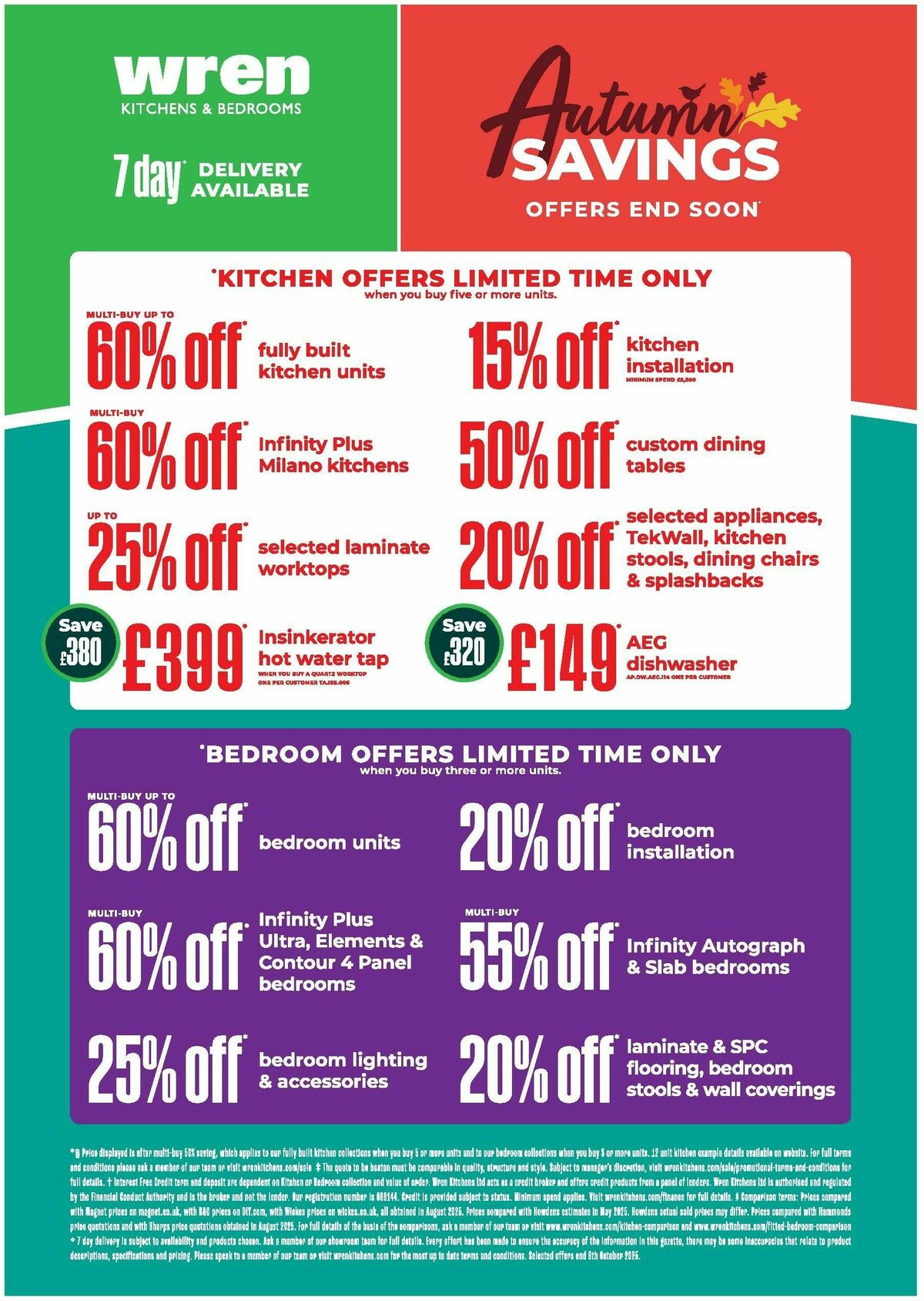 Wren Kitchens Offers from 25 September