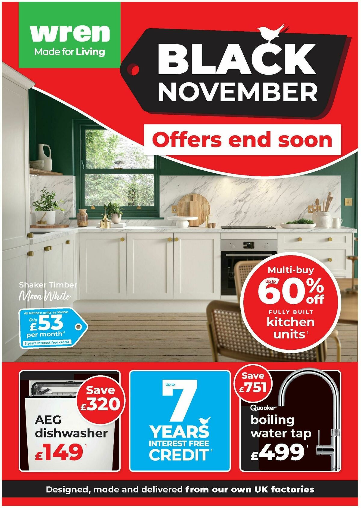 Wren Kitchens Offers from 5 November