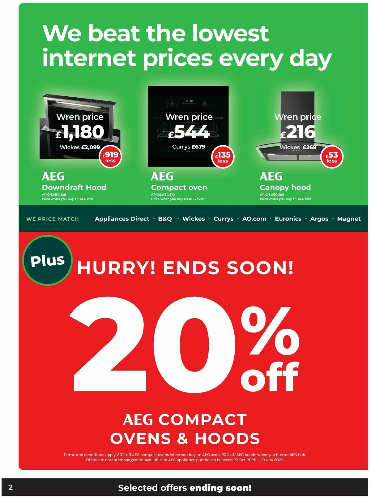 Wren Kitchens Offers from 5 November