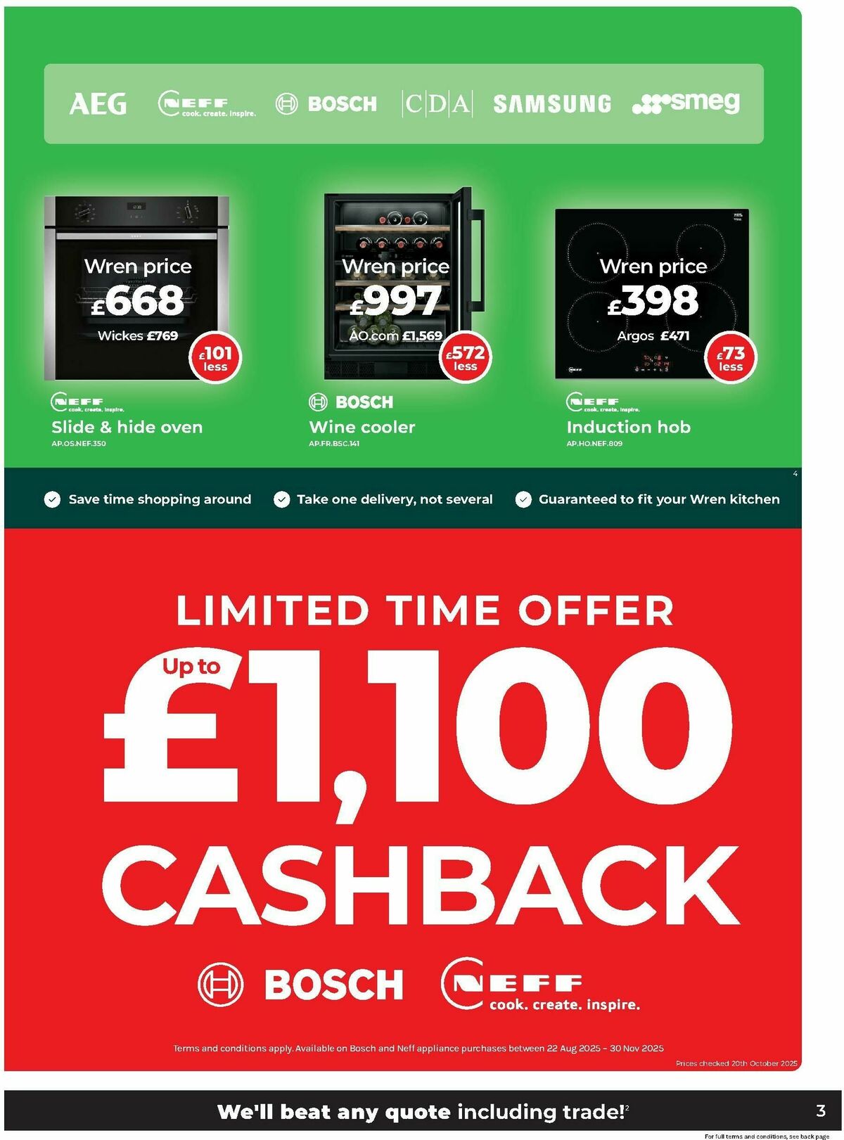 Wren Kitchens Offers from 5 November