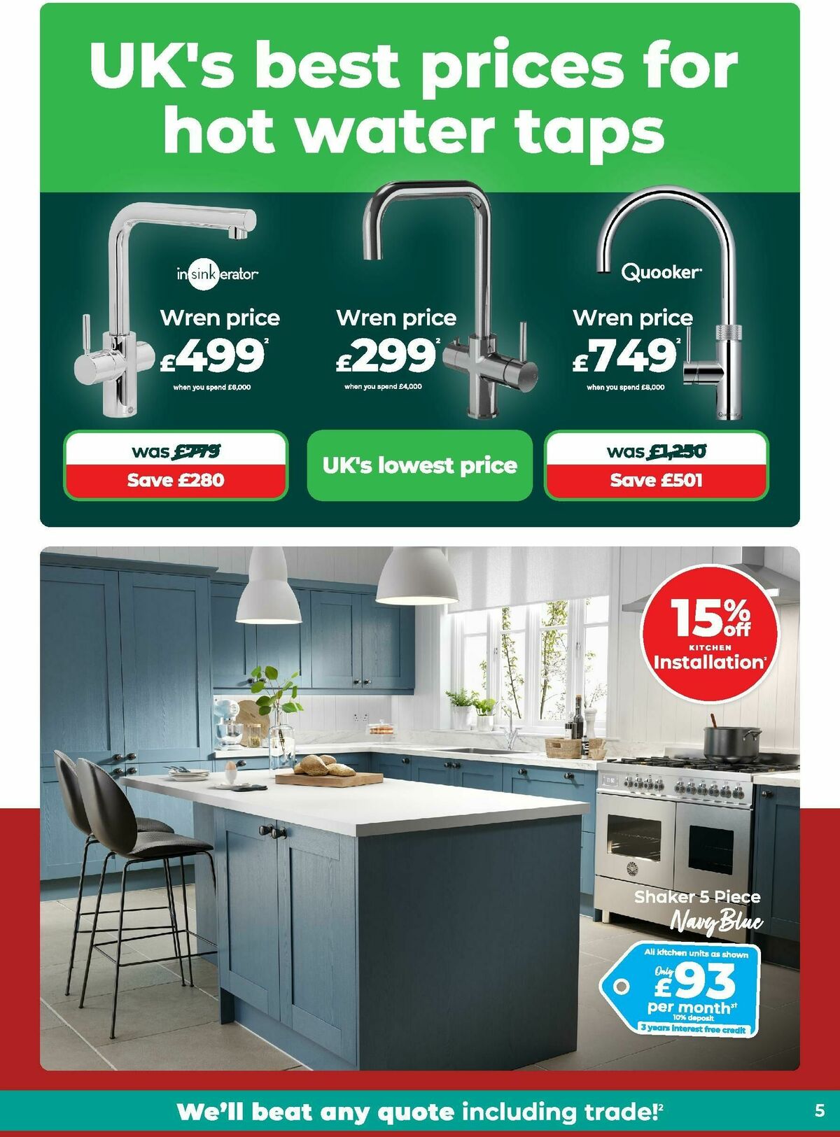 Wren Kitchens Offers from 7 January