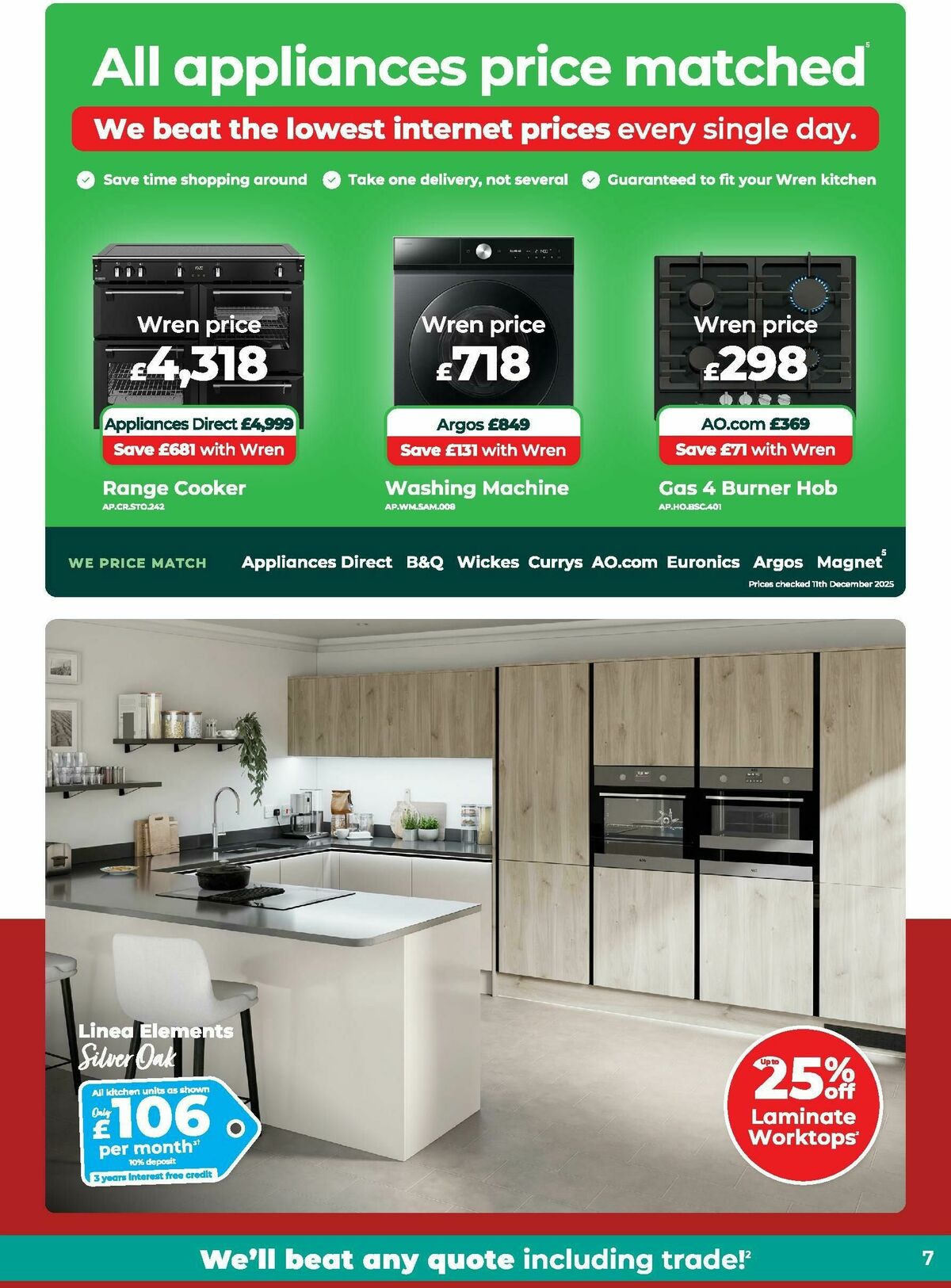 Wren Kitchens Offers from 7 January
