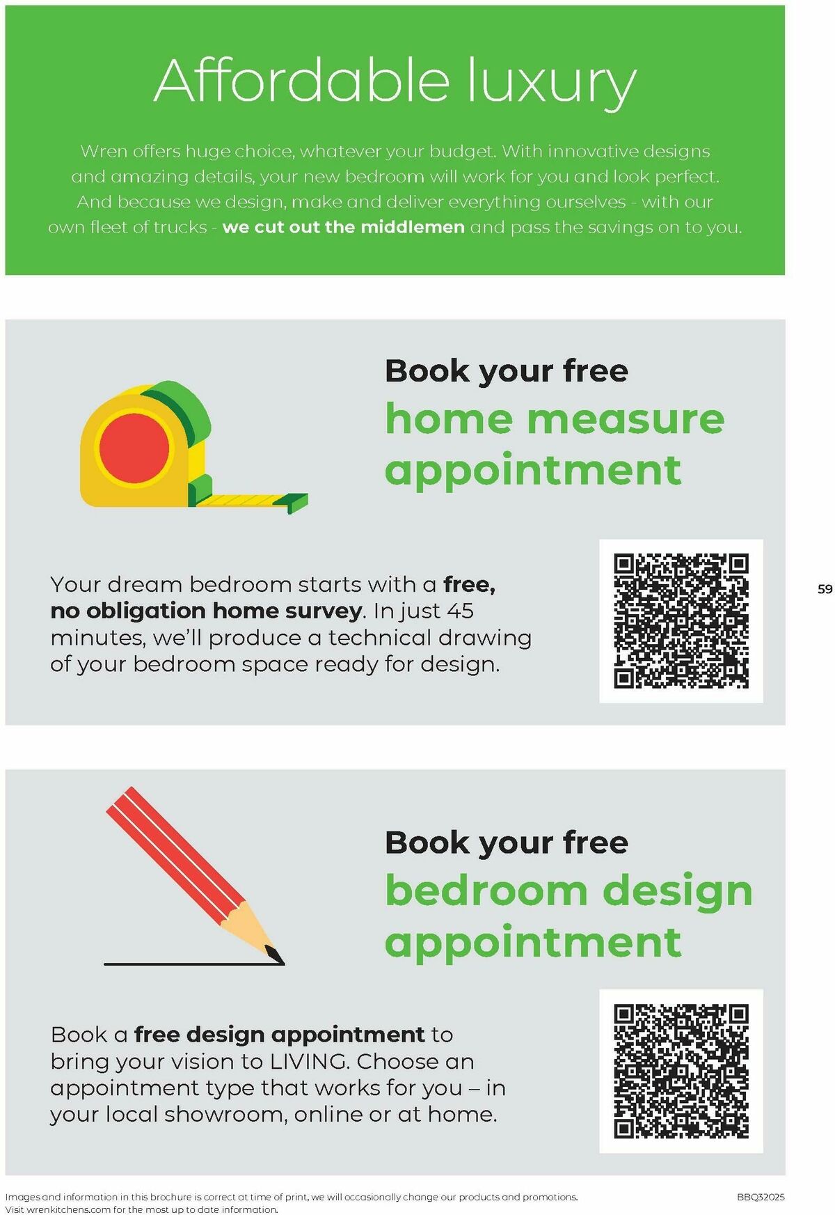 Wren Kitchens Bedroom Brochure Offers from 21 January