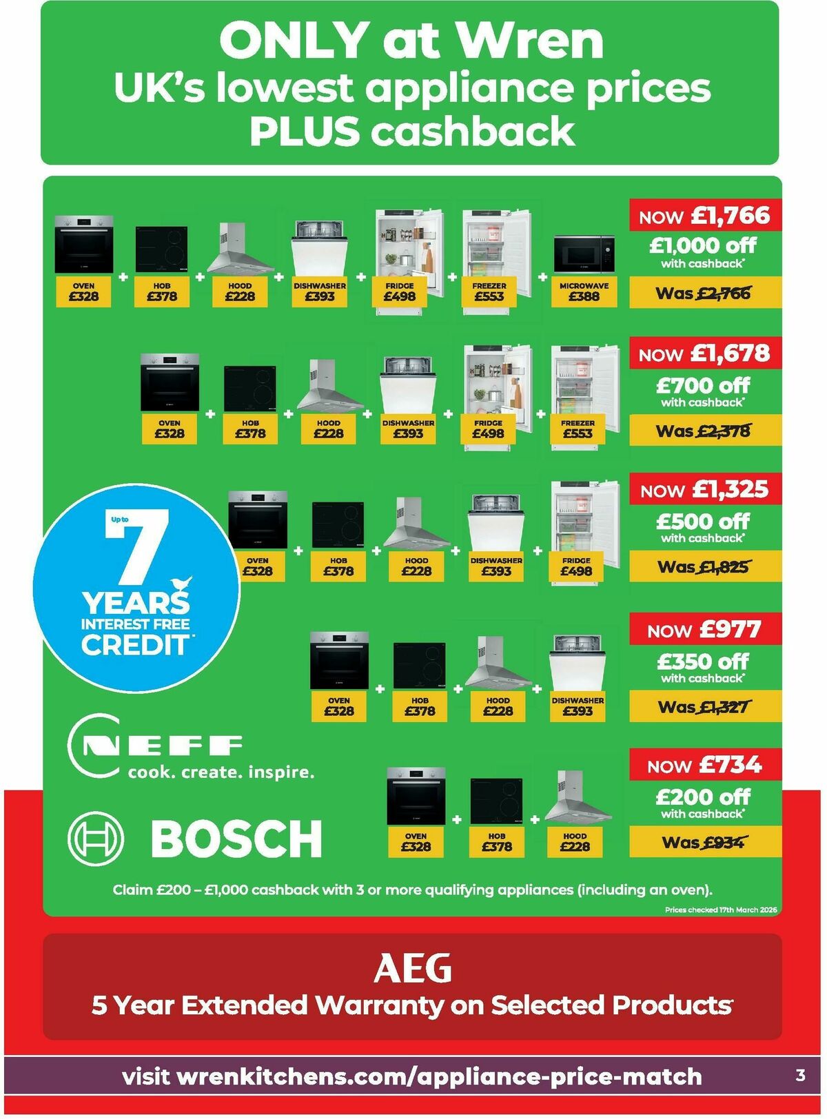 Wren Kitchens Offers from 26 March