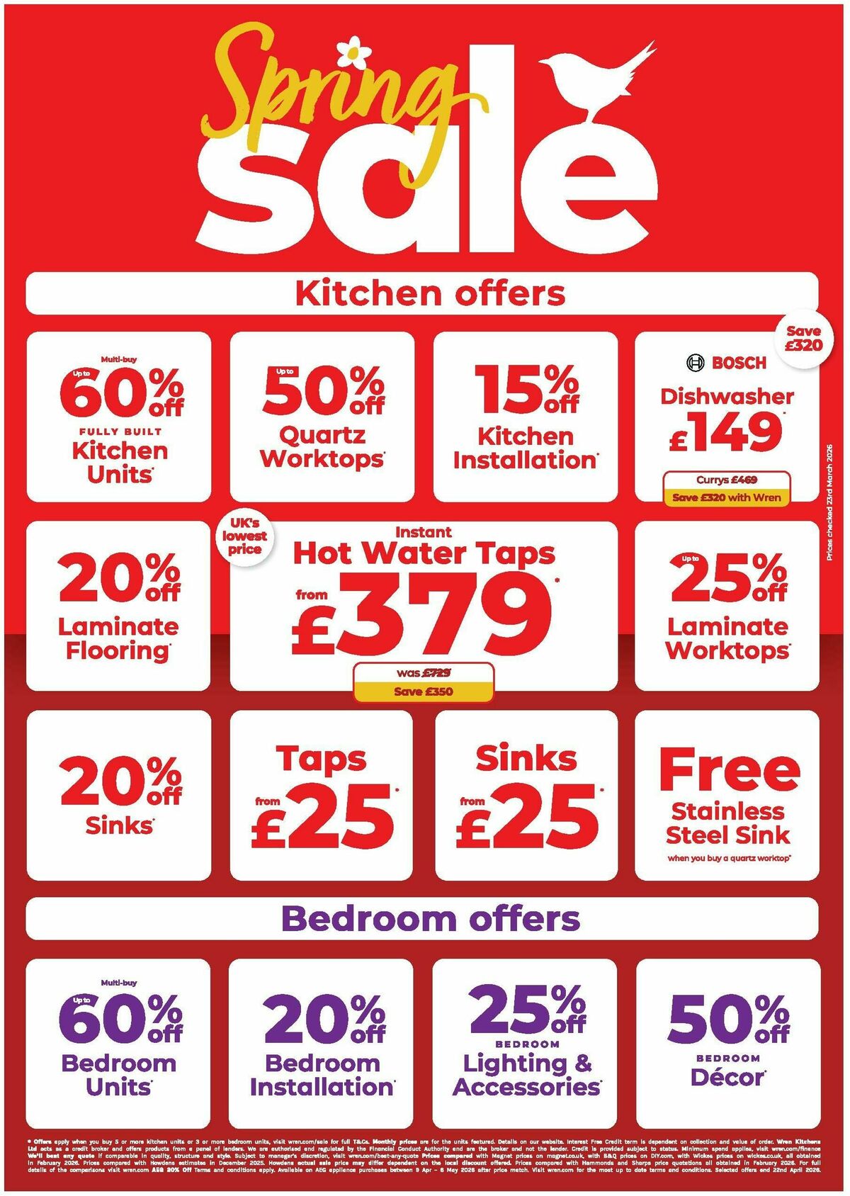 Wren Kitchens Offers from 8 April