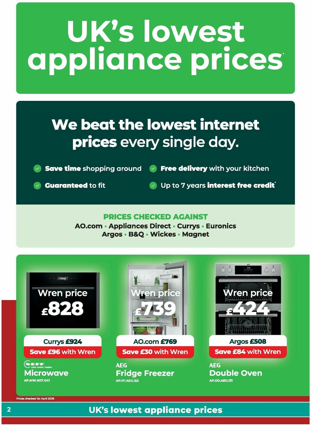 Wren Kitchens Offers from 23 April