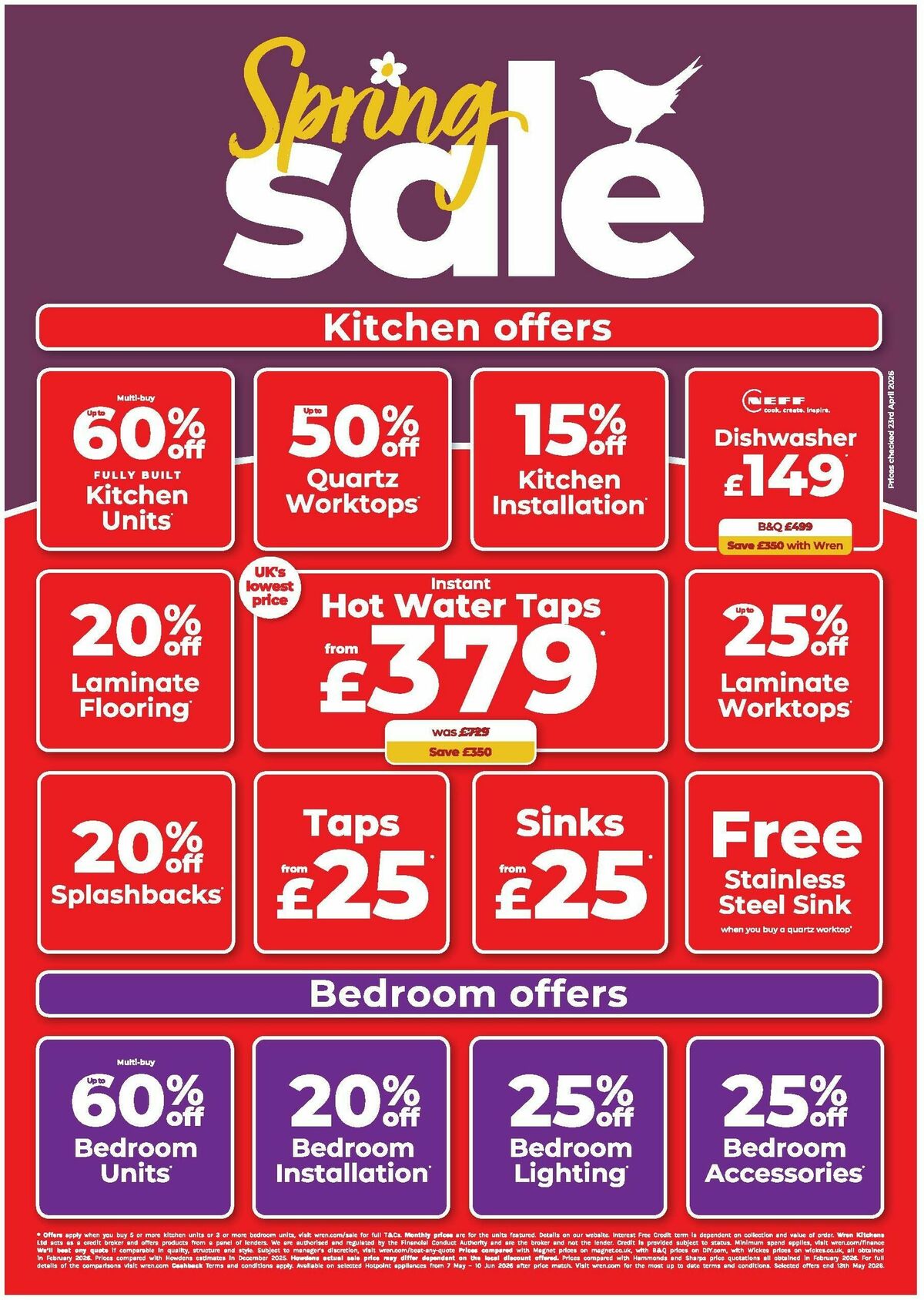 Wren Kitchens Offers from 6 May