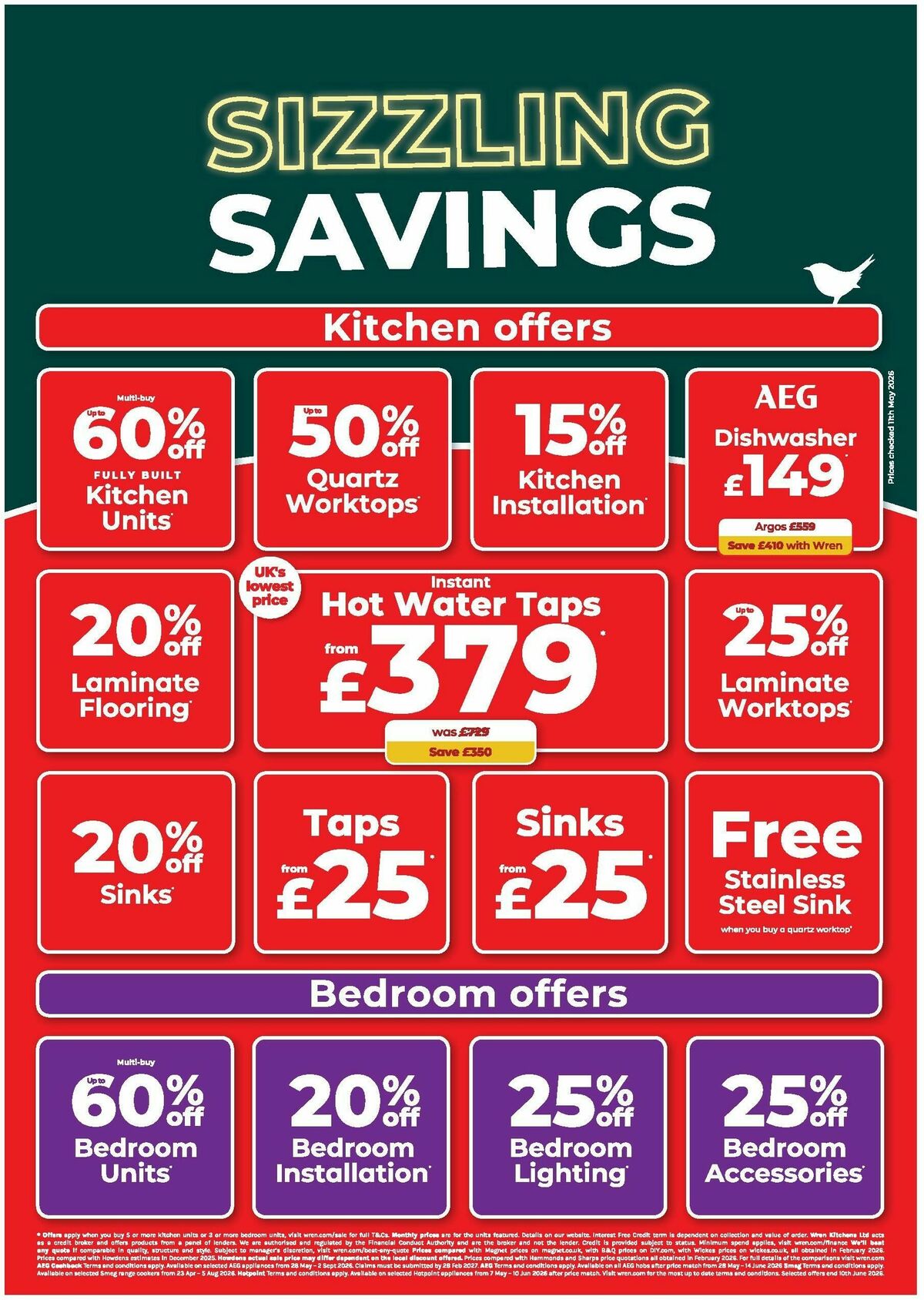 Wren Kitchens Offers from 26 May