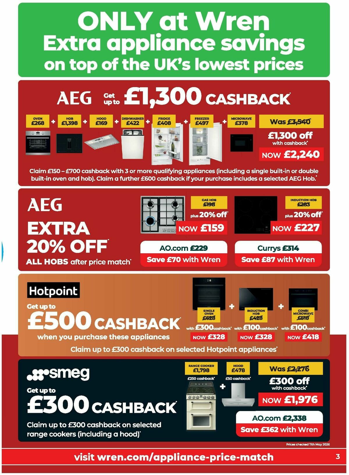 Wren Kitchens Offers from 26 May