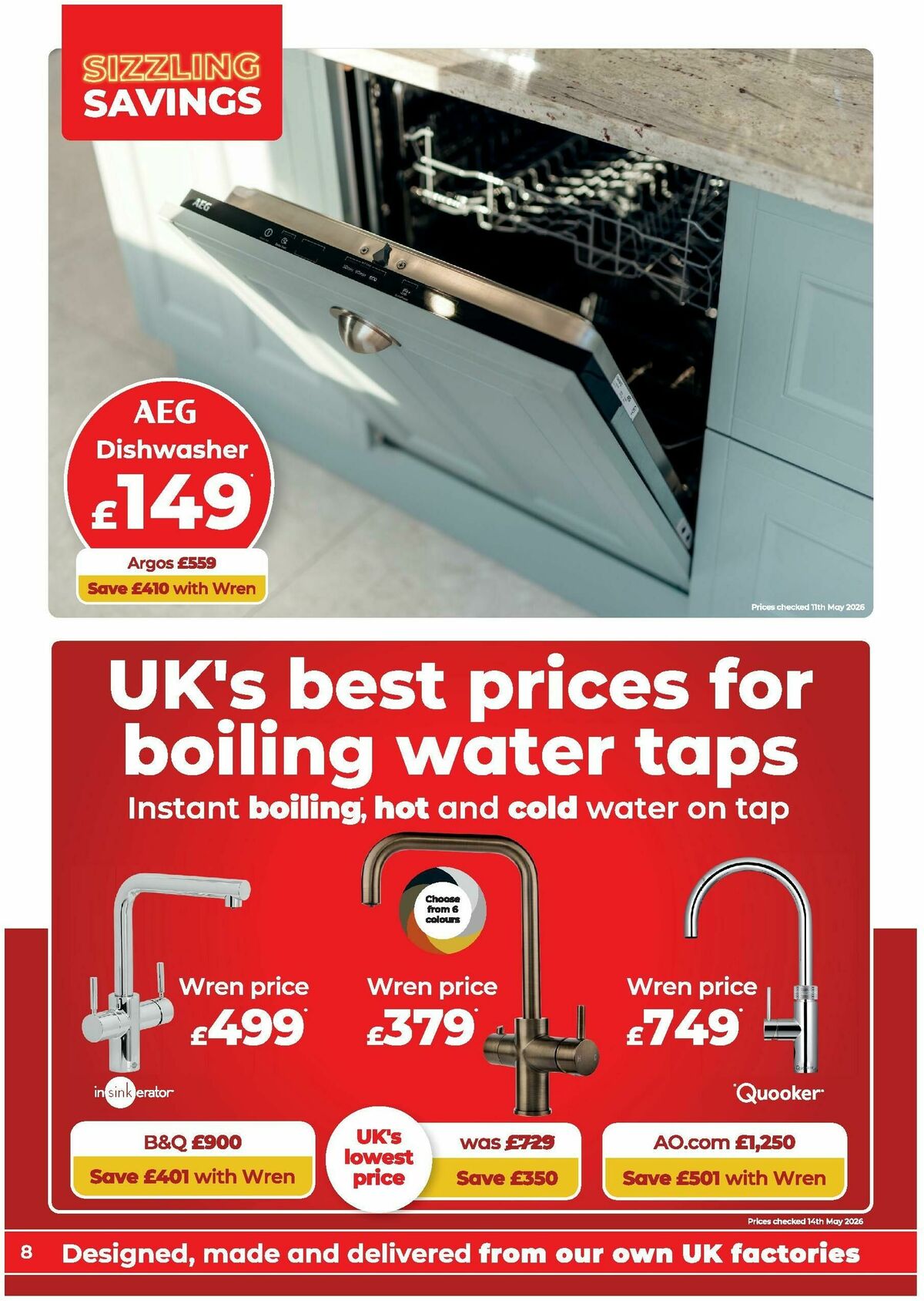 Wren Kitchens Offers from 26 May