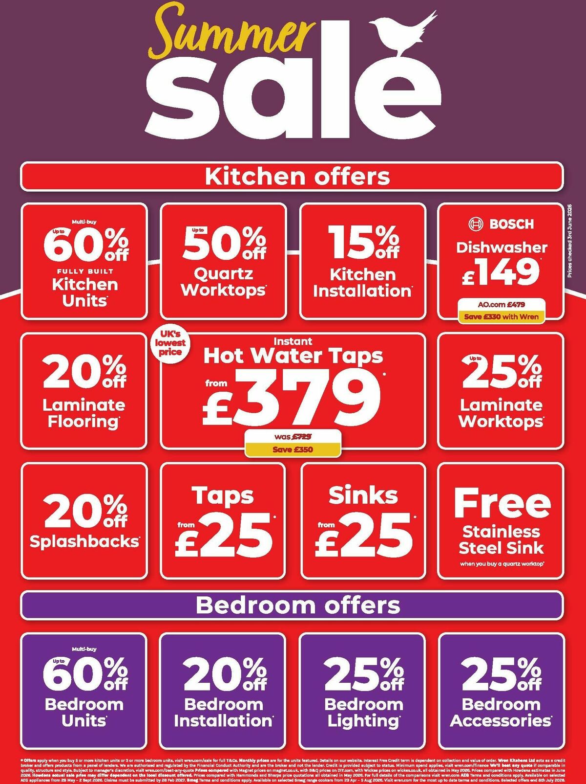 Wren Kitchens Offers from 23 June