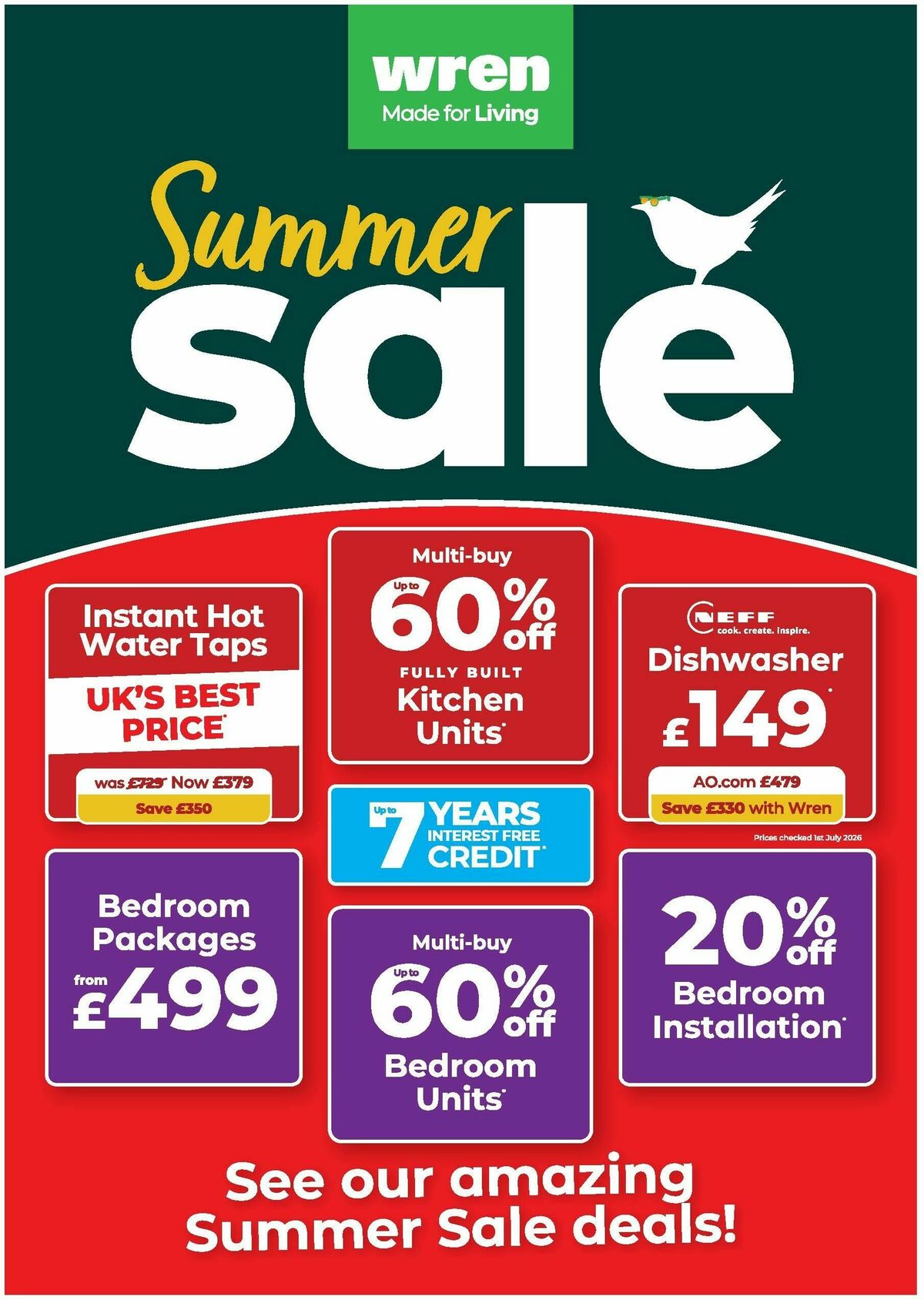 Wren Kitchens Offers from 22 July
