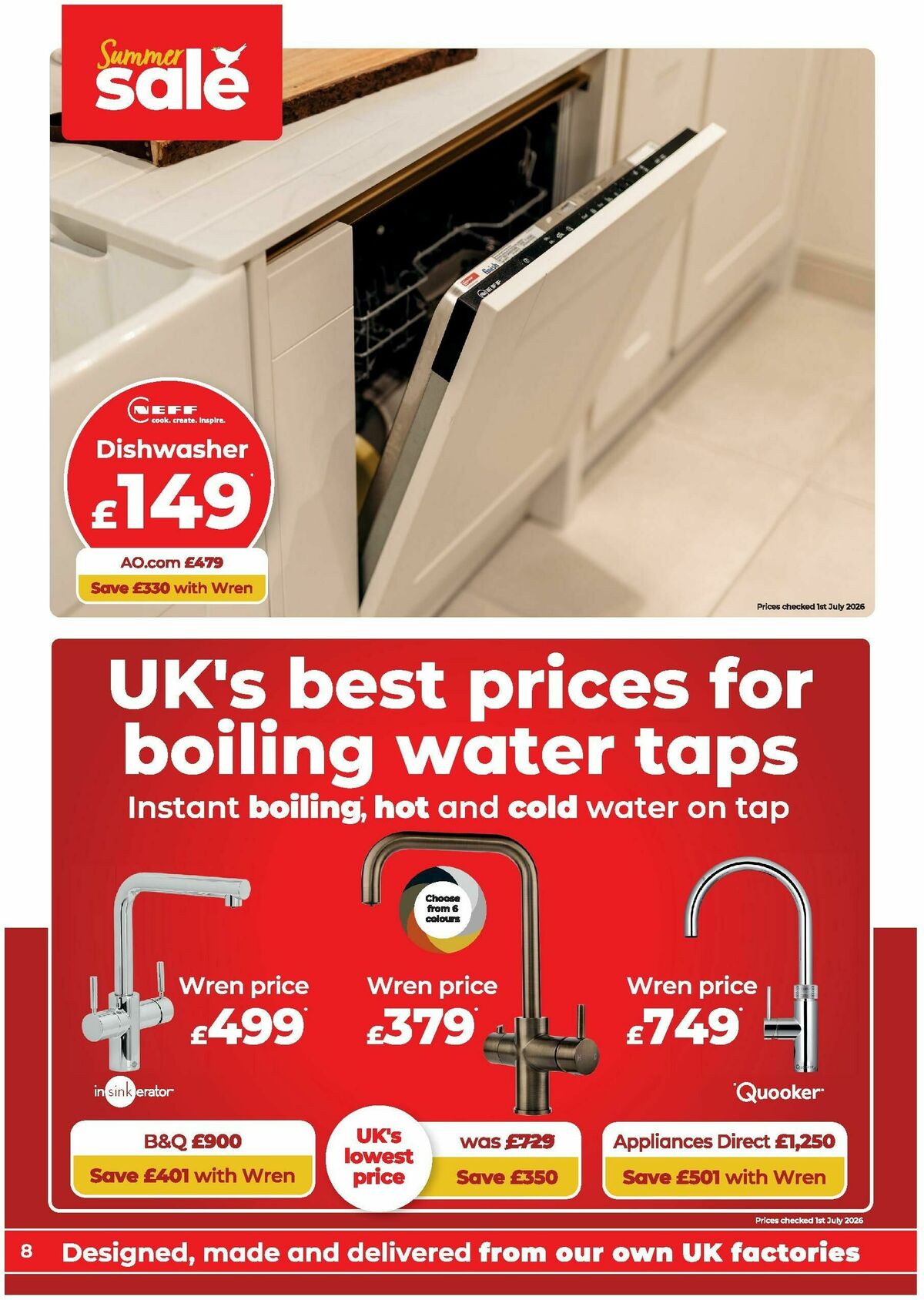 Wren Kitchens Offers from 22 July