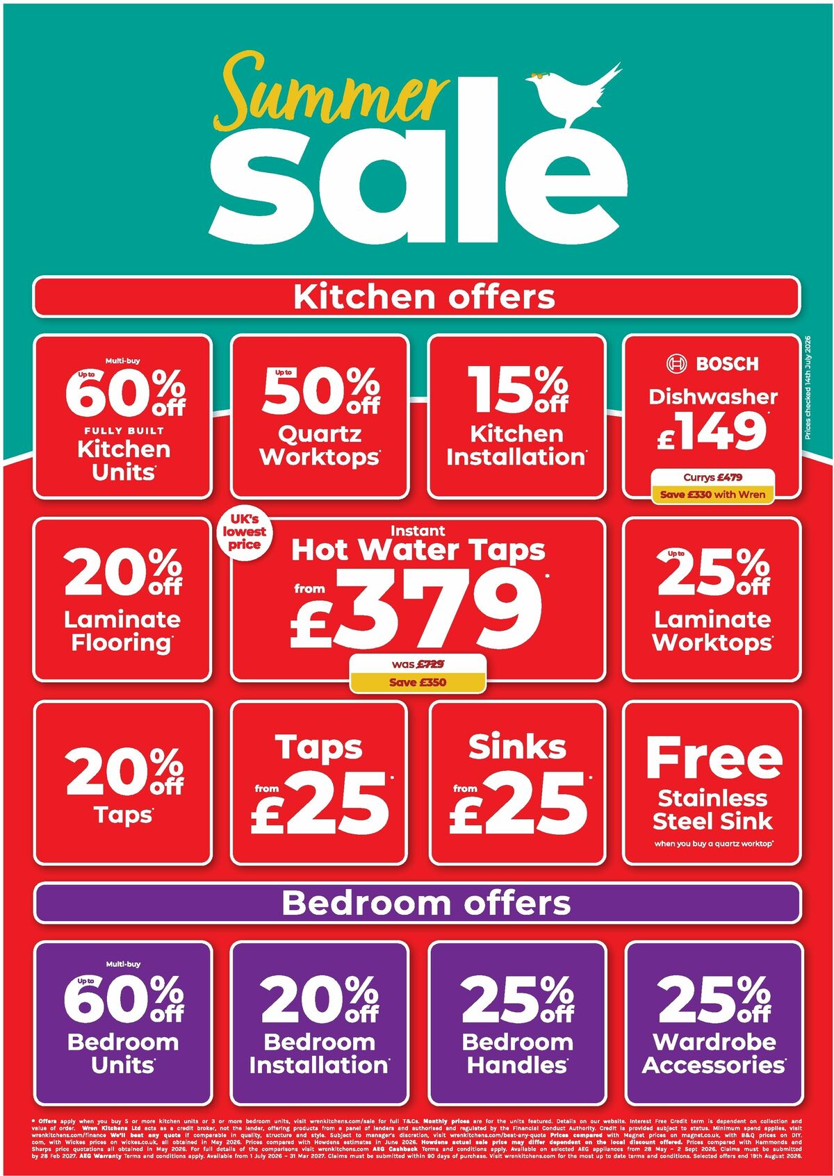 Wren Kitchens Offers from 5 August