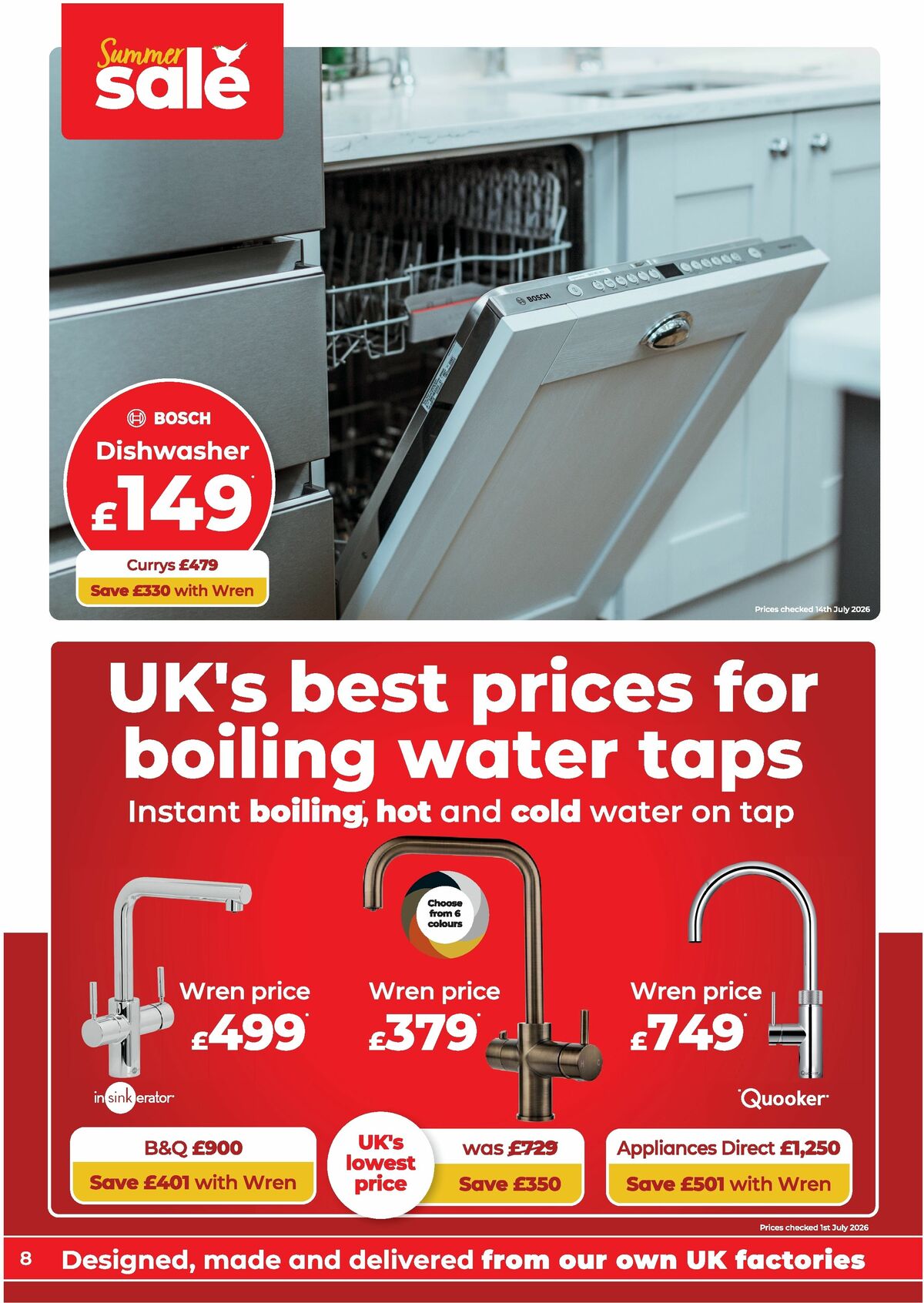 Wren Kitchens Offers from 5 August