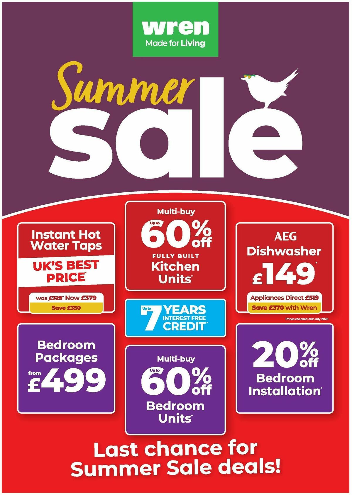 Wren Kitchens Offers from 19 August
