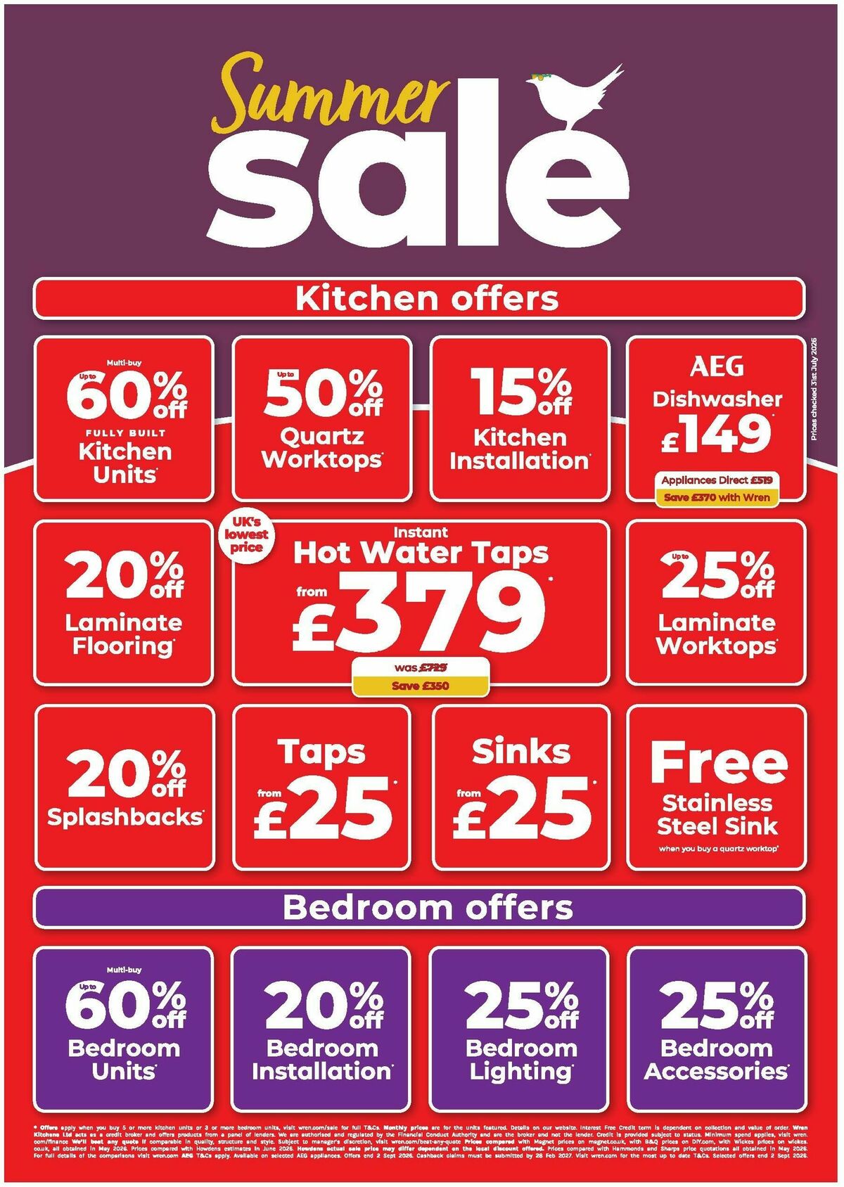 Wren Kitchens Offers from 19 August