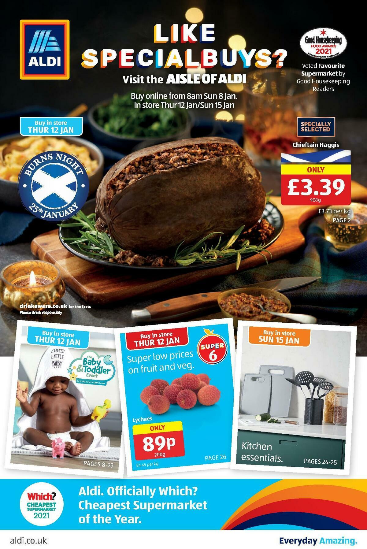 ALDI Scottish UK Offers & Special Buys from 8 January