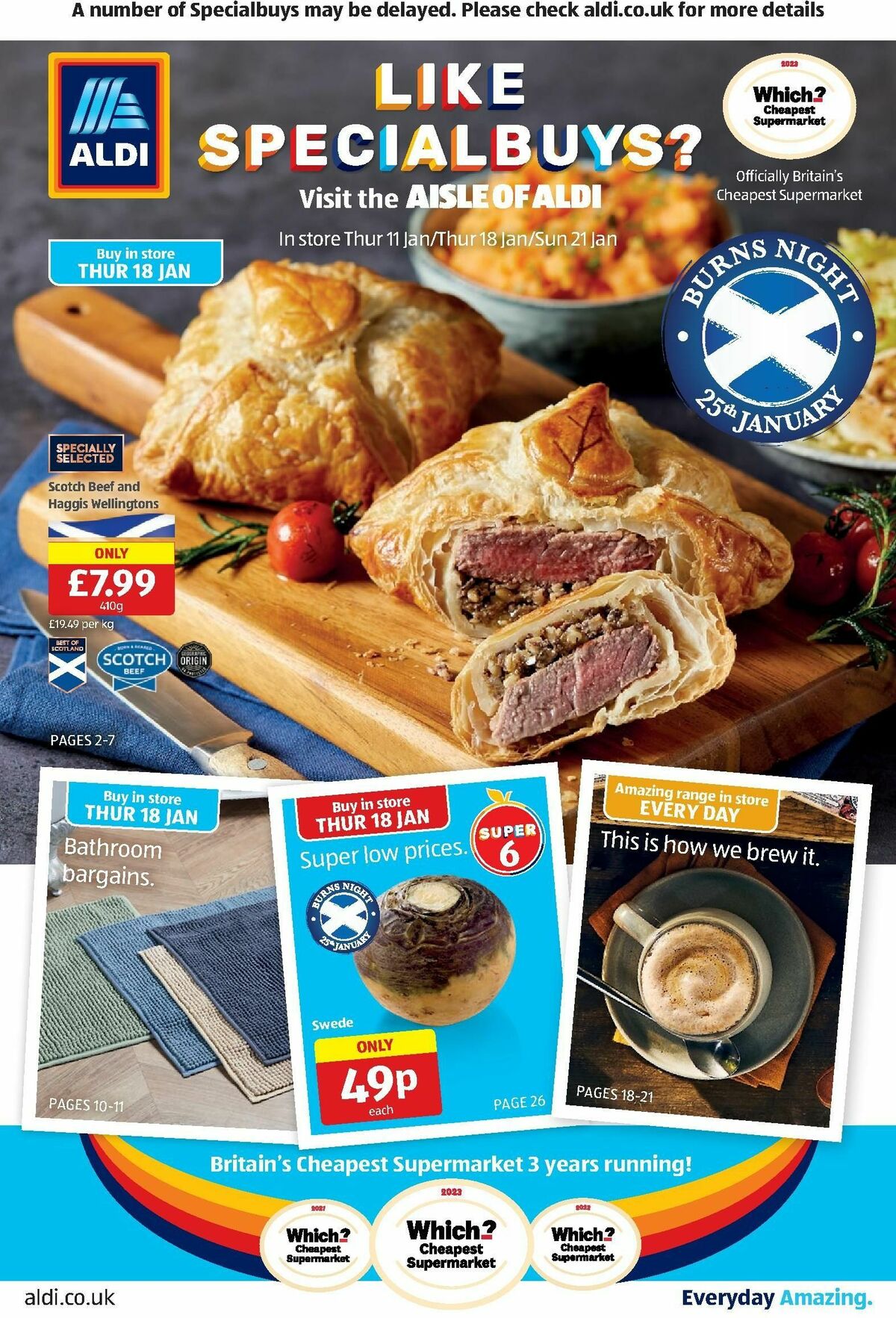 ALDI Scottish UK Offers & Special Buys from 15 January