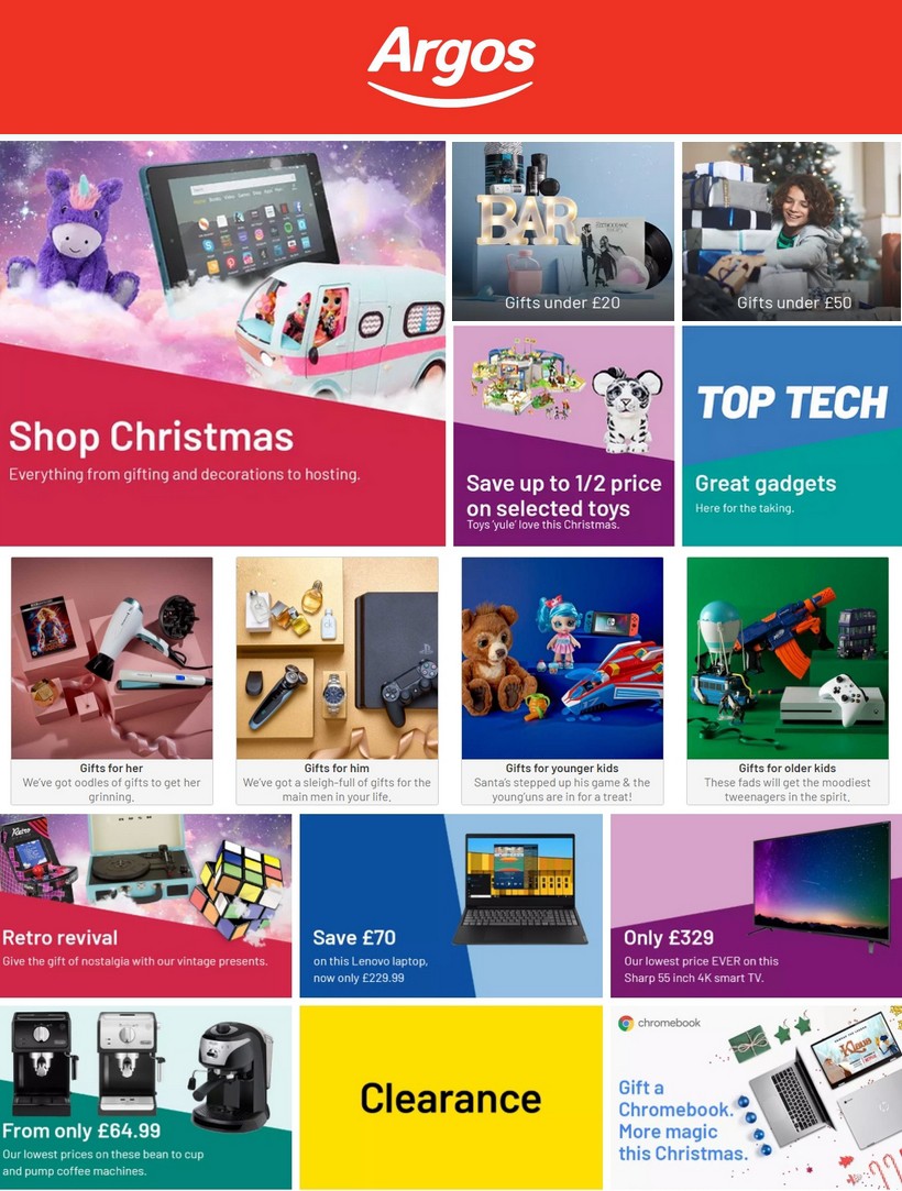 Argos New Offers & Special Buys from 10 December