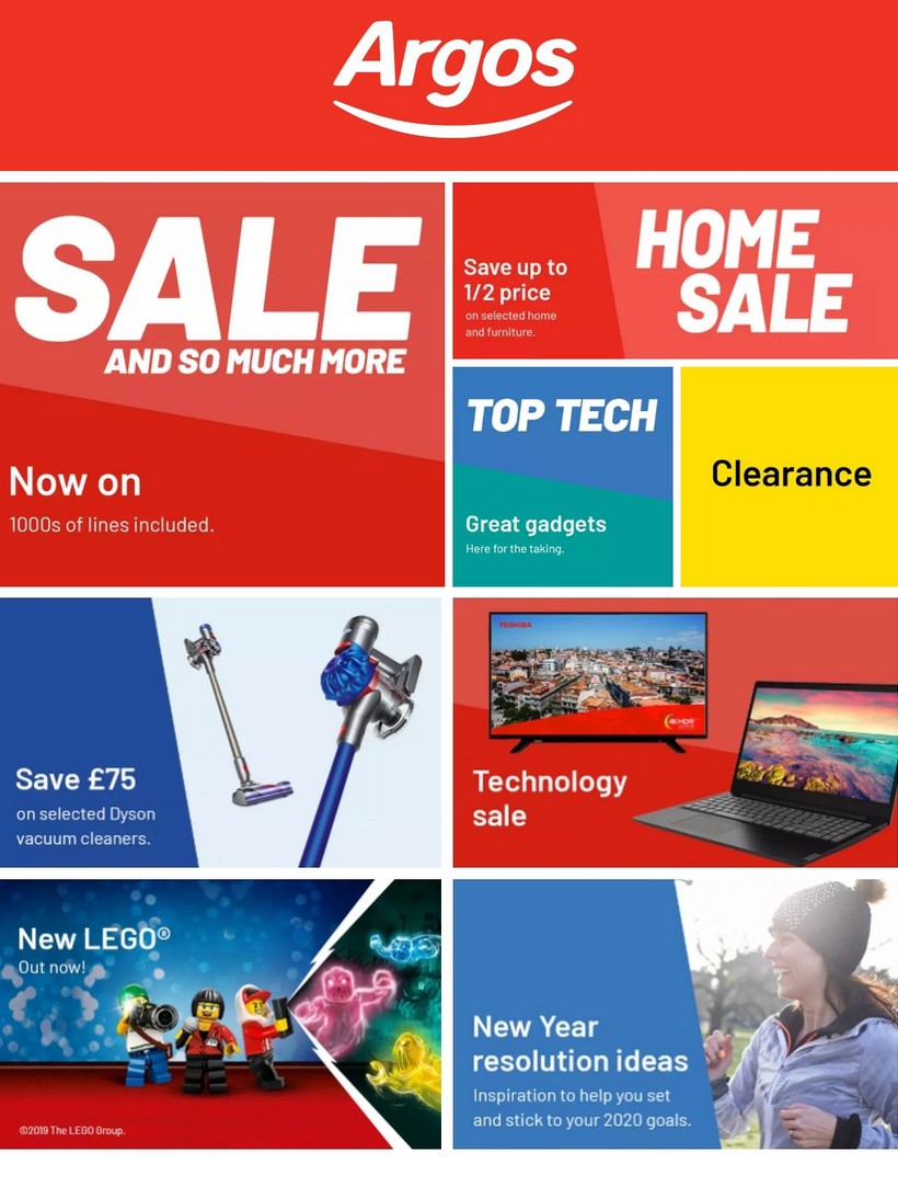 Argos New Offers & Special Buys from 7 January