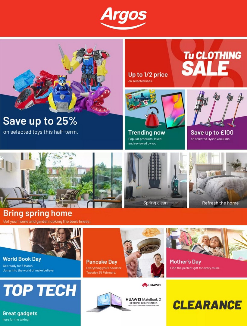 Argos New Offers & Special Buys from 25 February