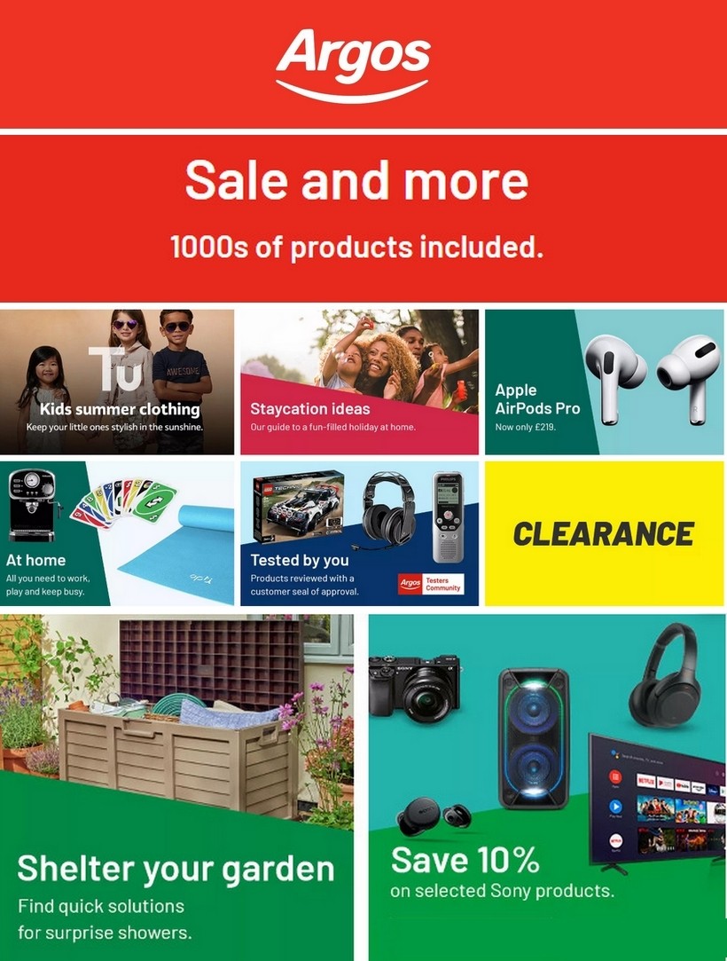 Argos New Offers & Special Buys from 7 July