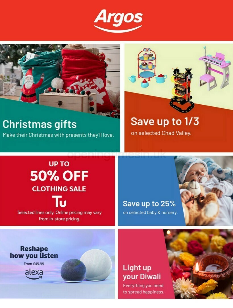 Argos New Offers & Special Buys from 10 November